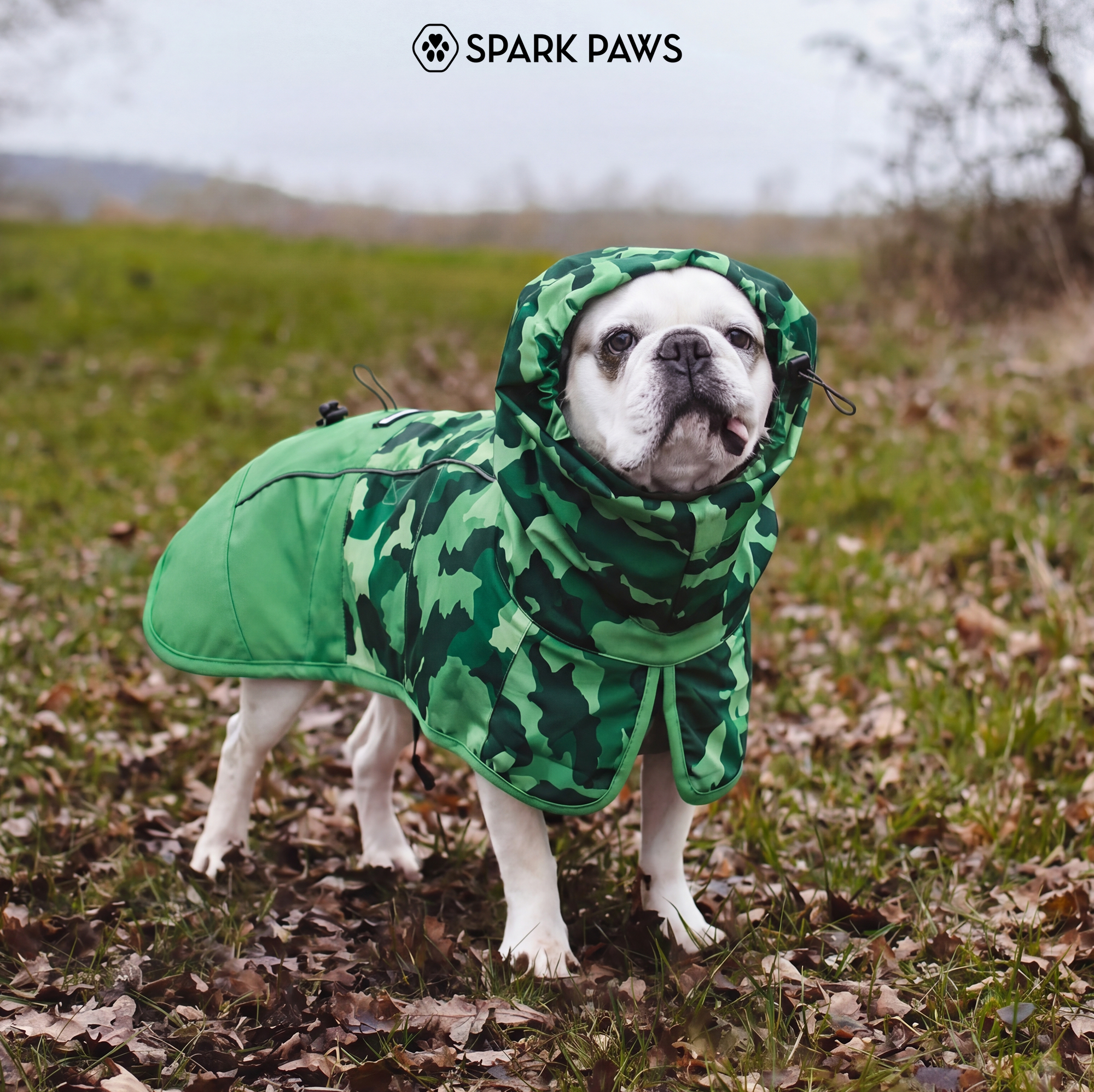 Breatheshield™ Dog Raincoat - Camo Green - Image 10