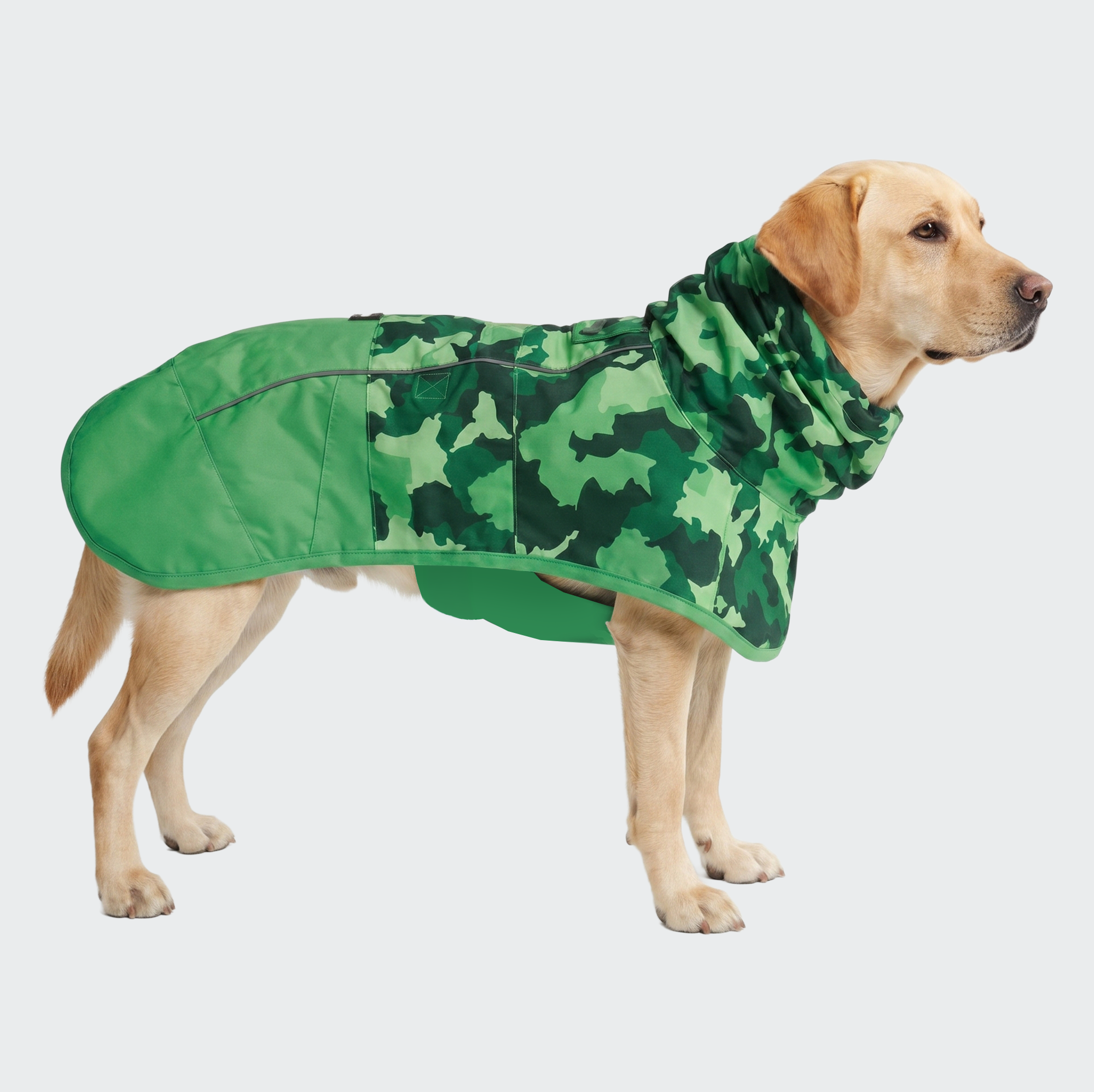 Breatheshield™ Dog Raincoat - Camo Green - Image 4