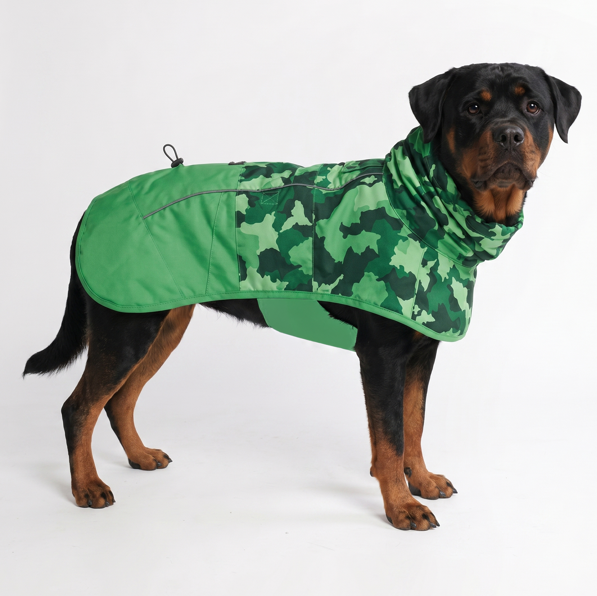 Breatheshield™ Dog Raincoat - Camo Green - Image 5