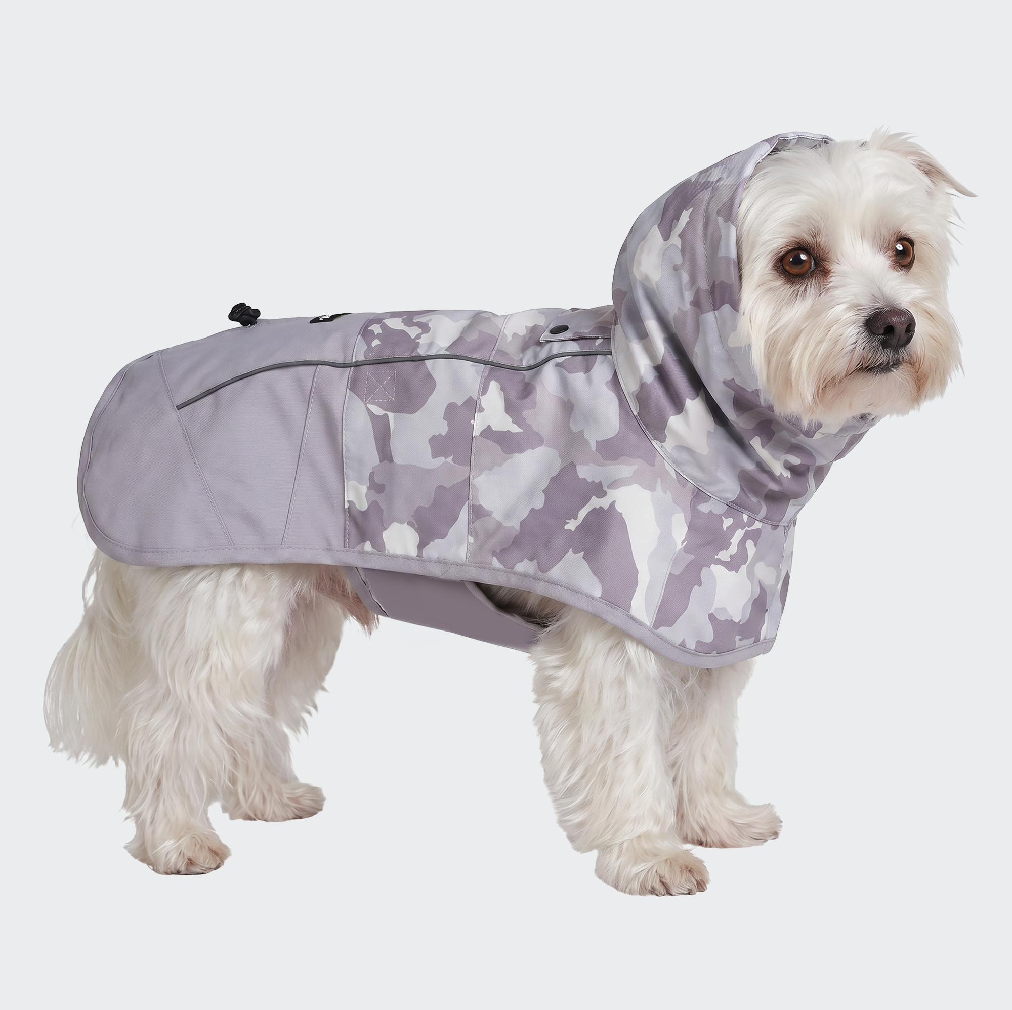Breatheshield™ Dog Raincoat - Camo Grey - Image 2