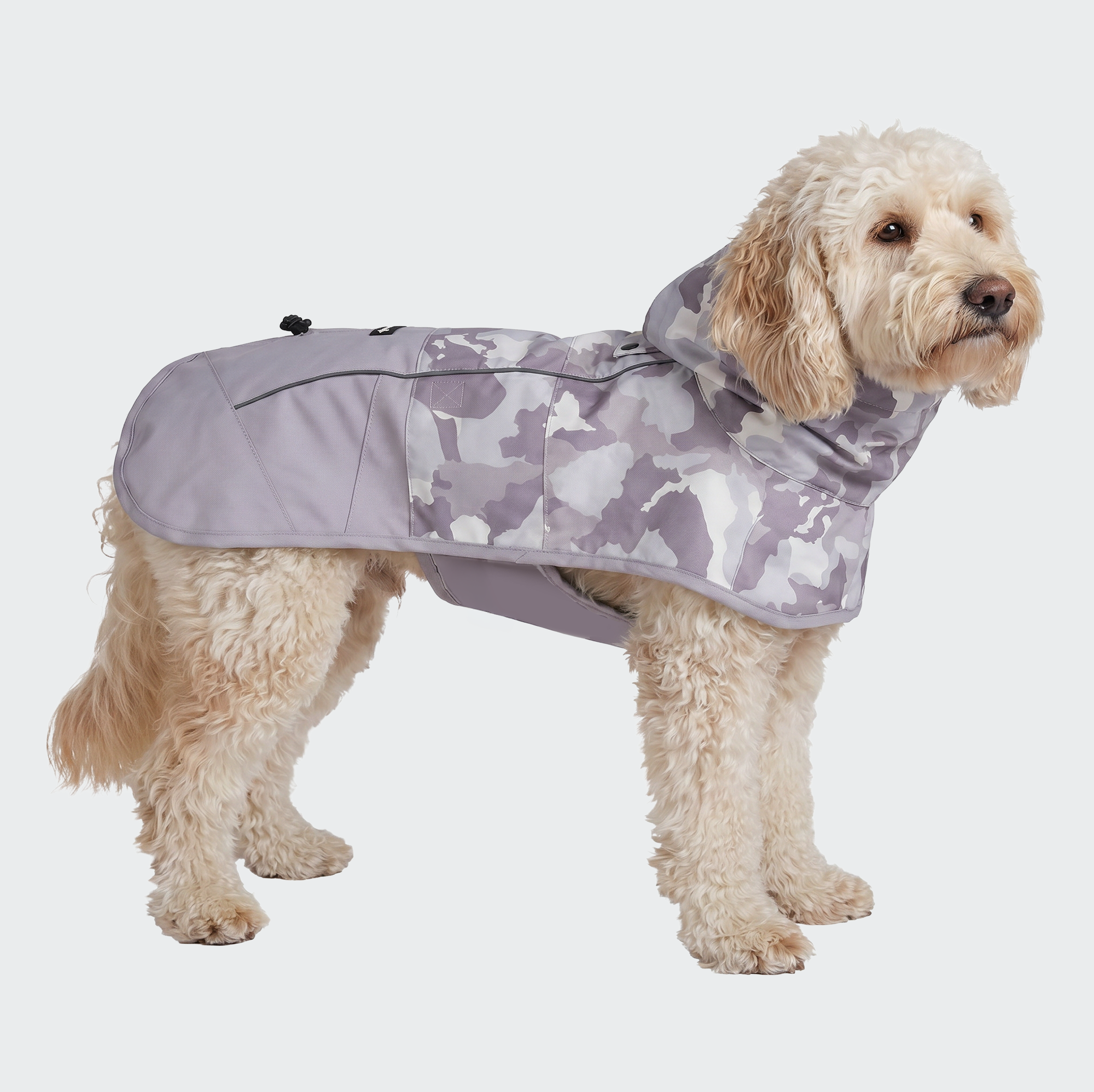 Breatheshield™ Dog Raincoat - Camo Grey - Image 3