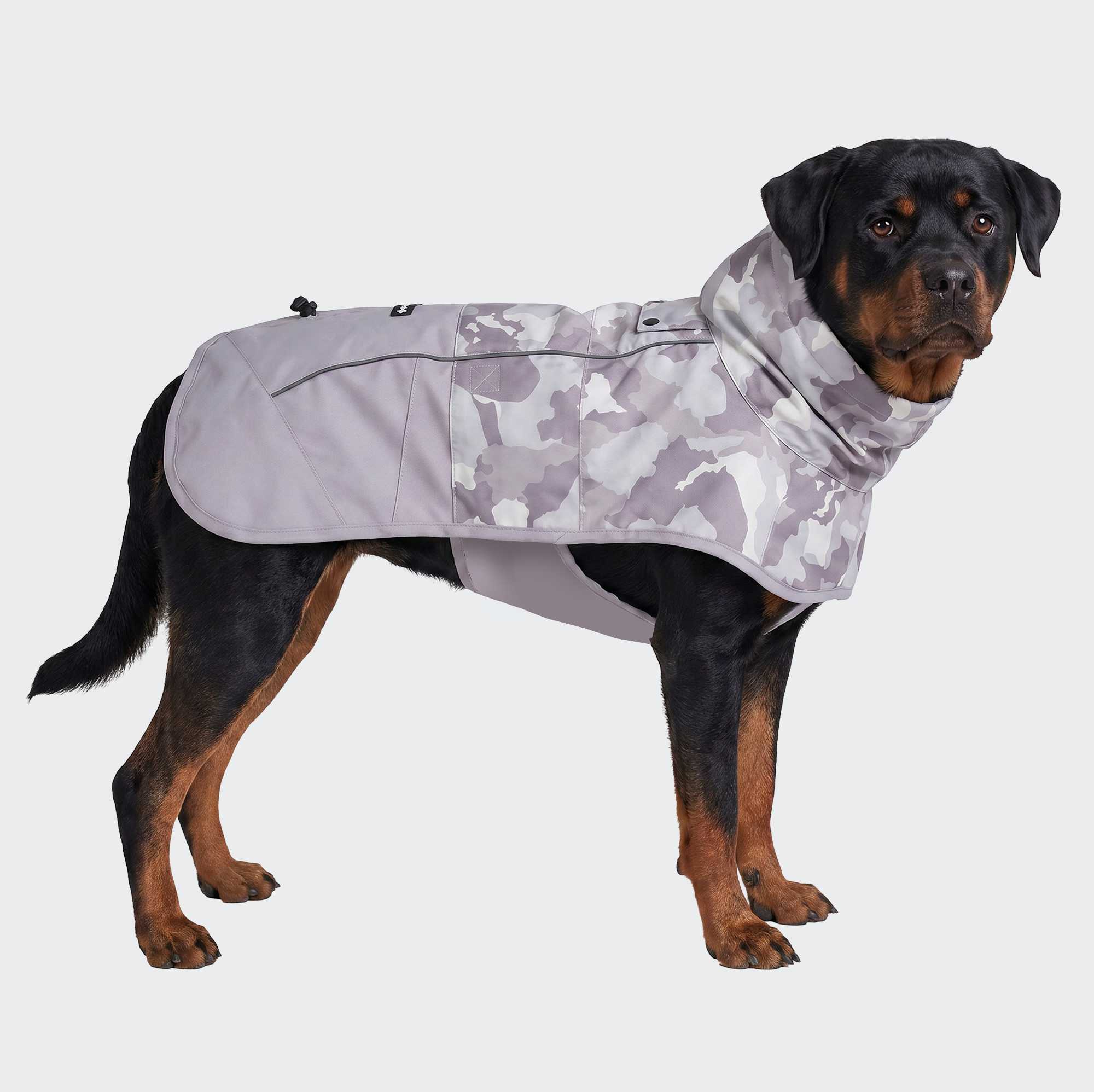 Breatheshield™ Dog Raincoat - Camo Grey - Image 5