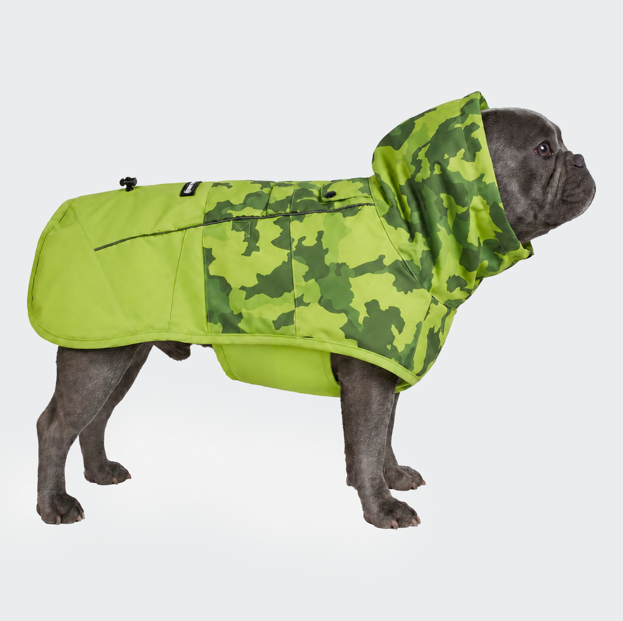Breatheshield™ Dog Raincoat - Camo Lime - Image 3