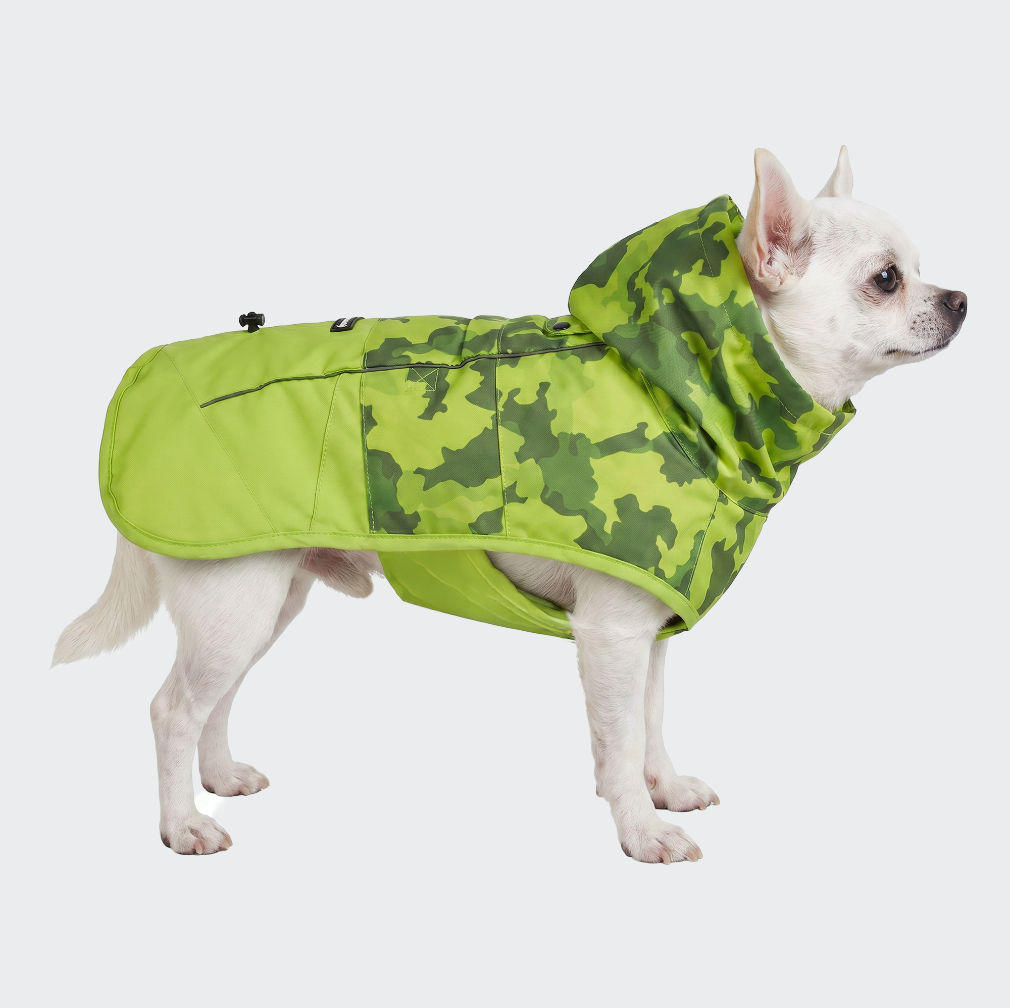 Breatheshield™ Dog Raincoat - Camo Lime - Image 2