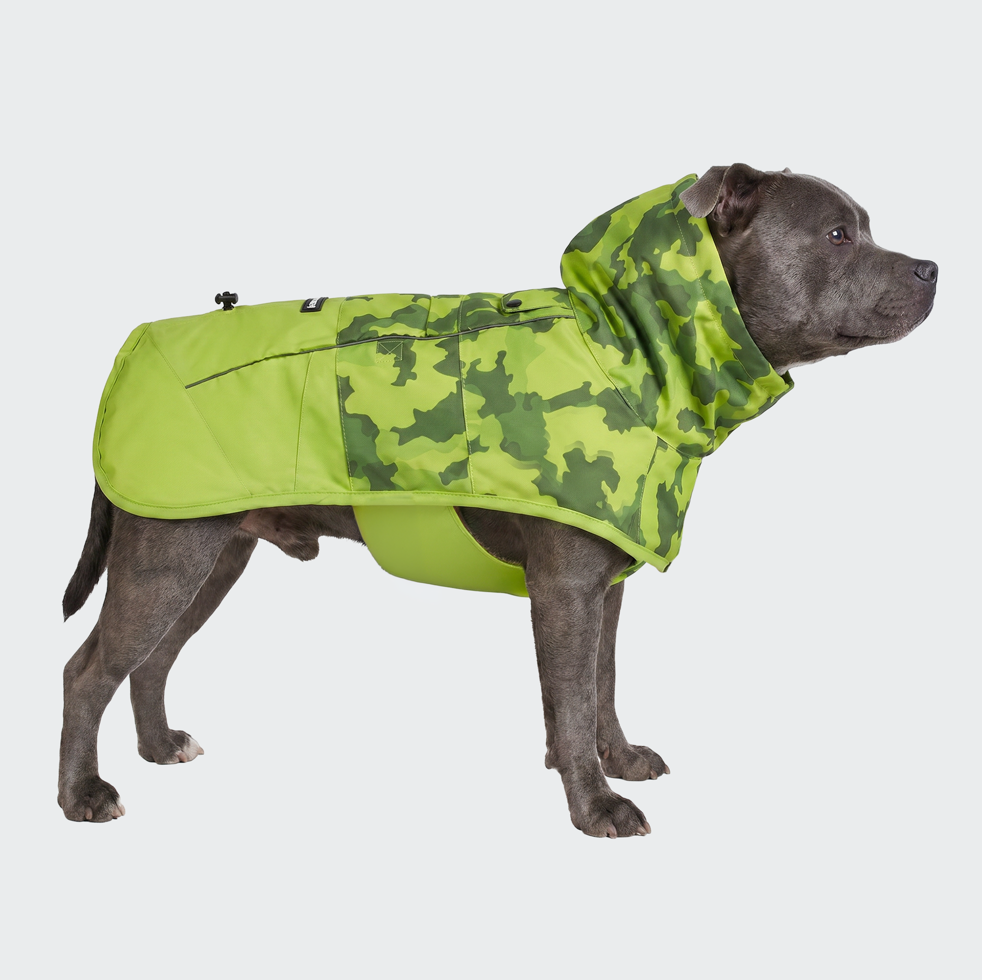 Breatheshield™ Dog Raincoat - Camo Lime - Image 5