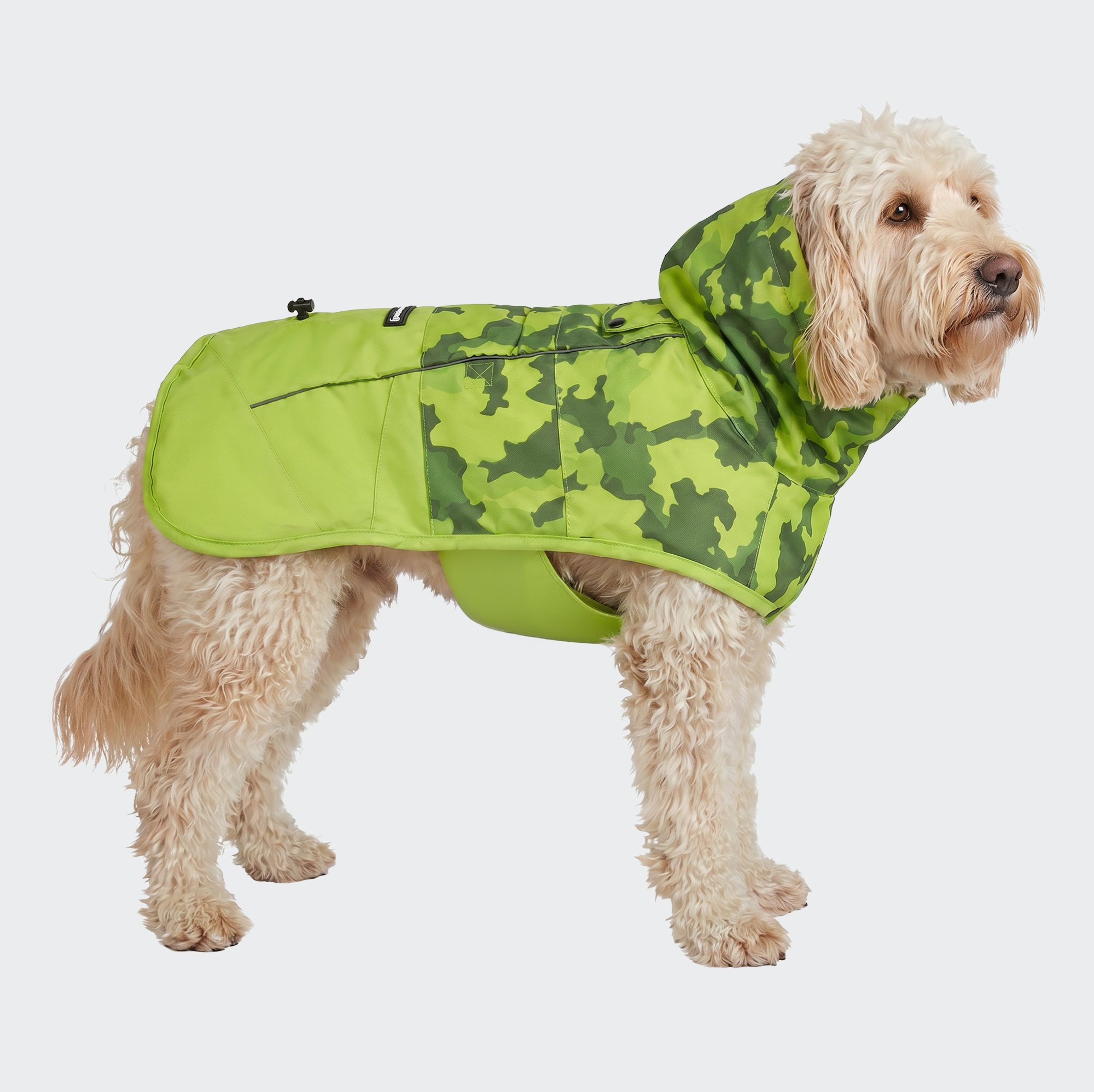 Breatheshield™ Dog Raincoat - Camo Lime - Image 4