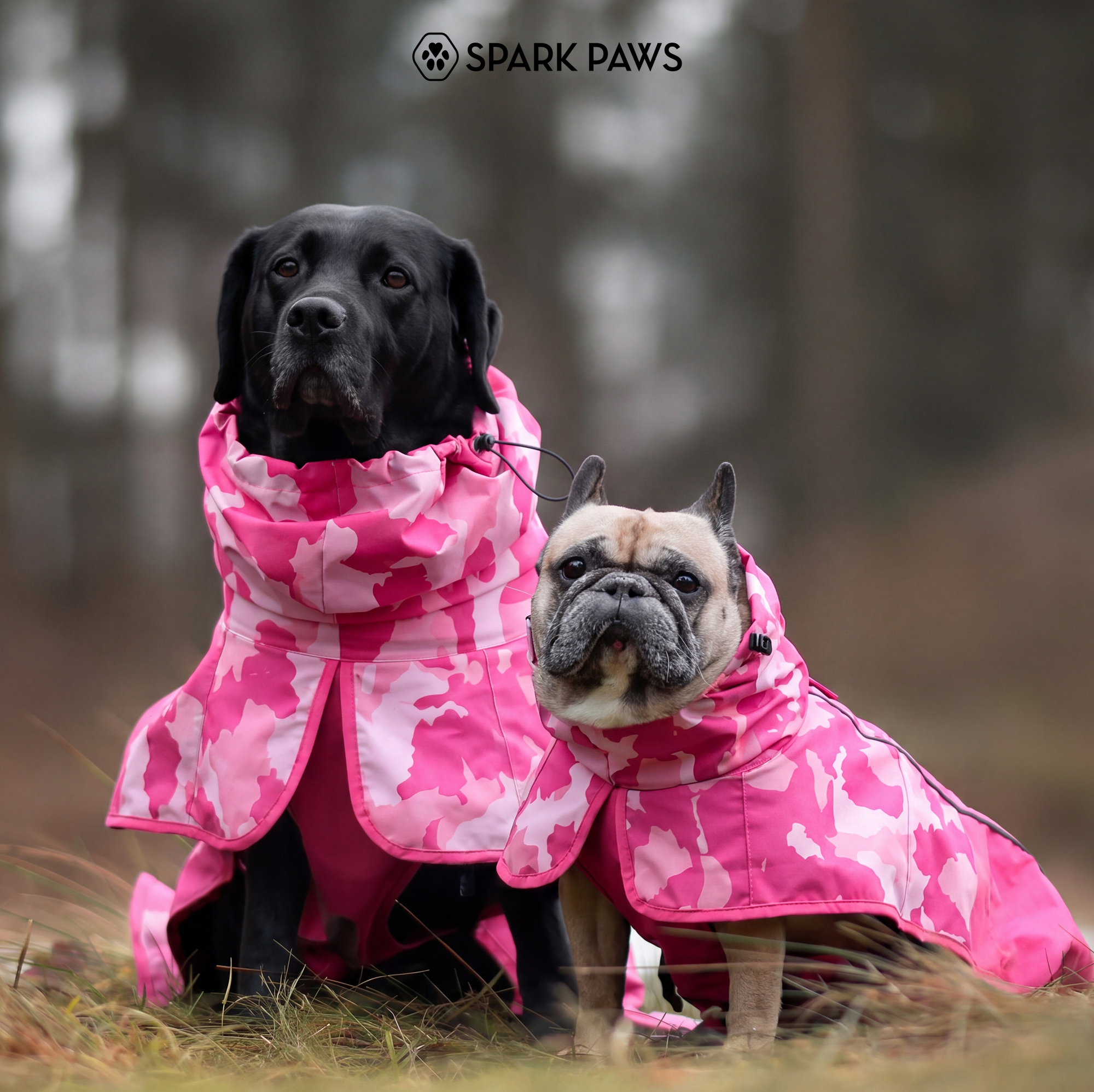 Breatheshield™ Dog Raincoat - Camo Pink - Image 10