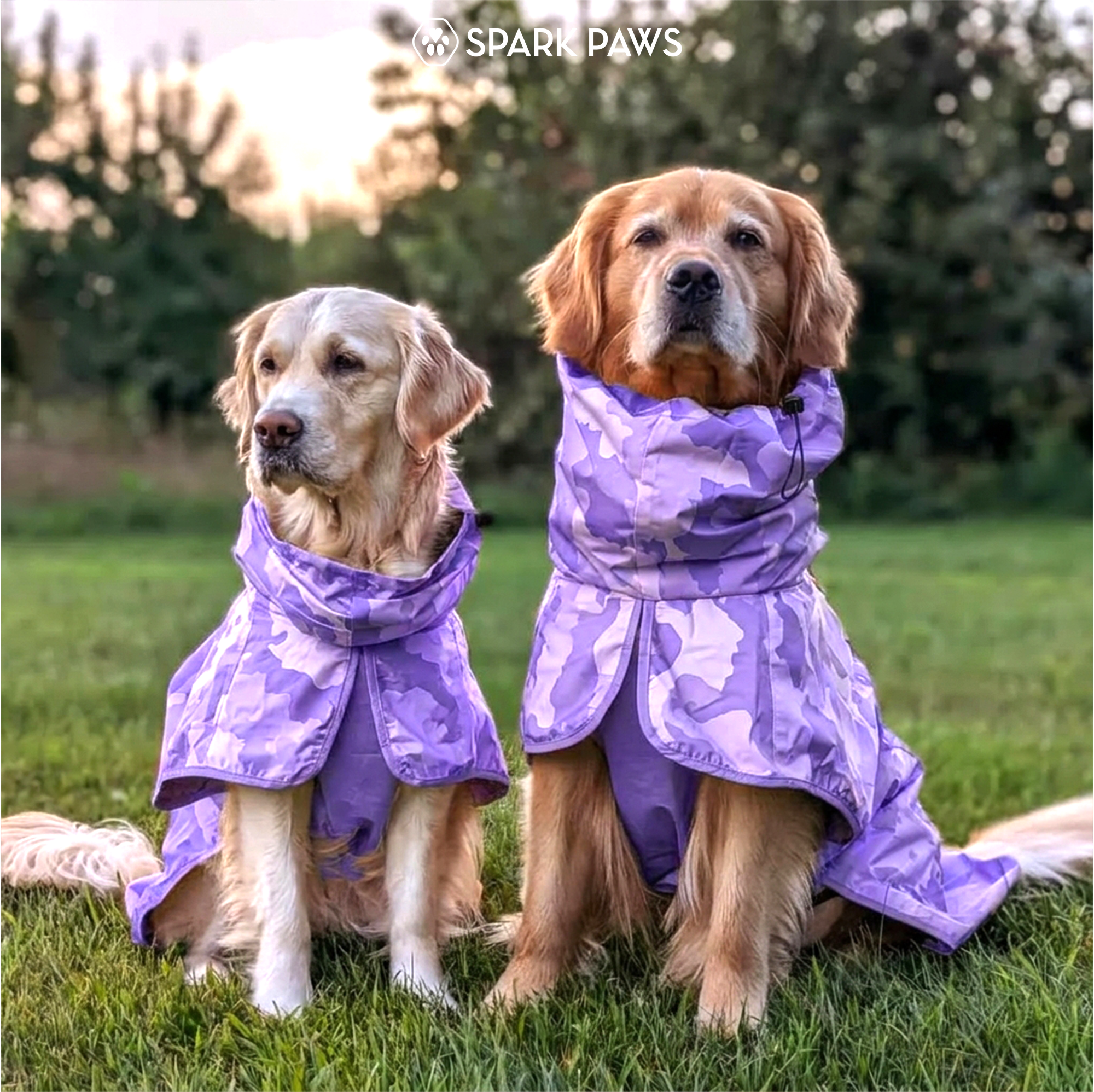 Breatheshield™ Dog Raincoat - Camo Purple - Image 10