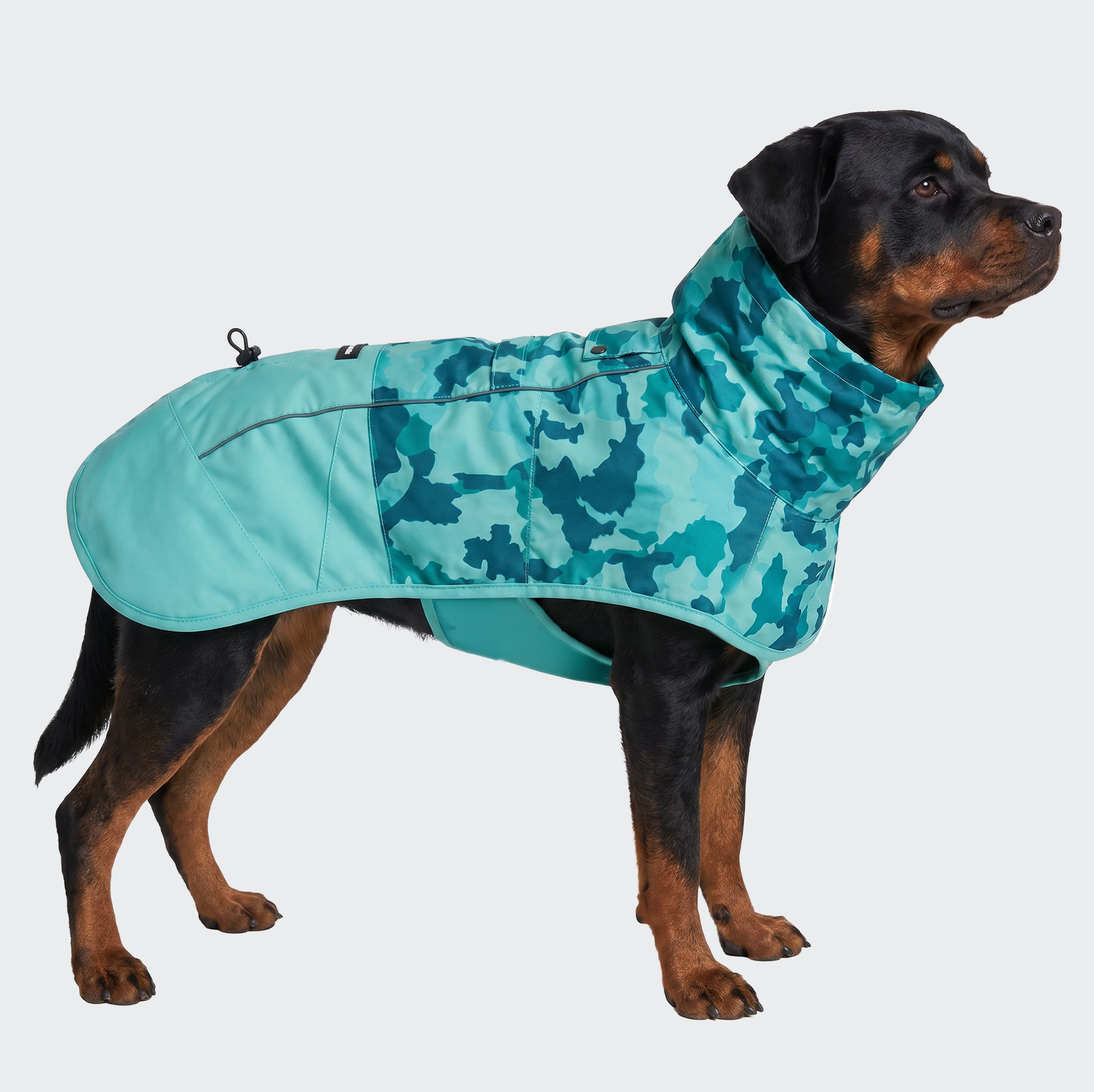 Breatheshield™ Dog Raincoat - Camo Teal - Image 5