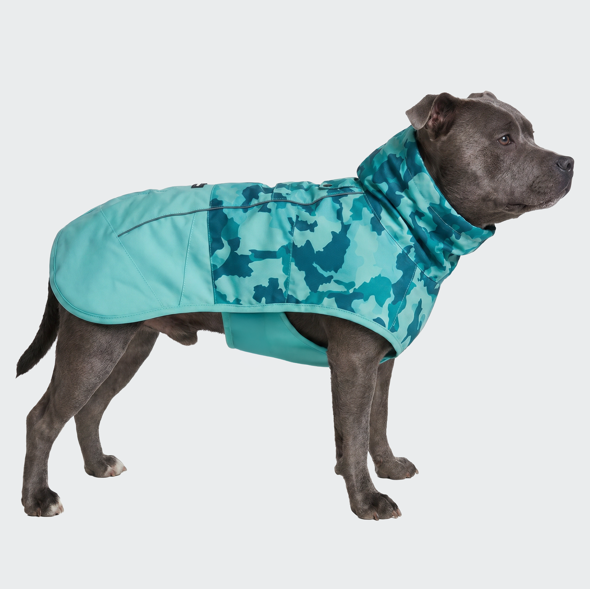 Breatheshield™ Dog Raincoat - Camo Teal - Image 4