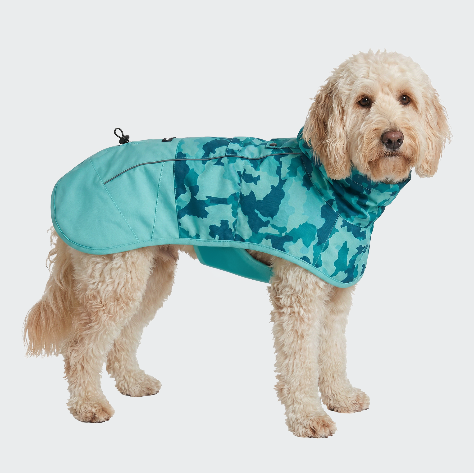 Breatheshield™ Dog Raincoat - Camo Teal - Image 3