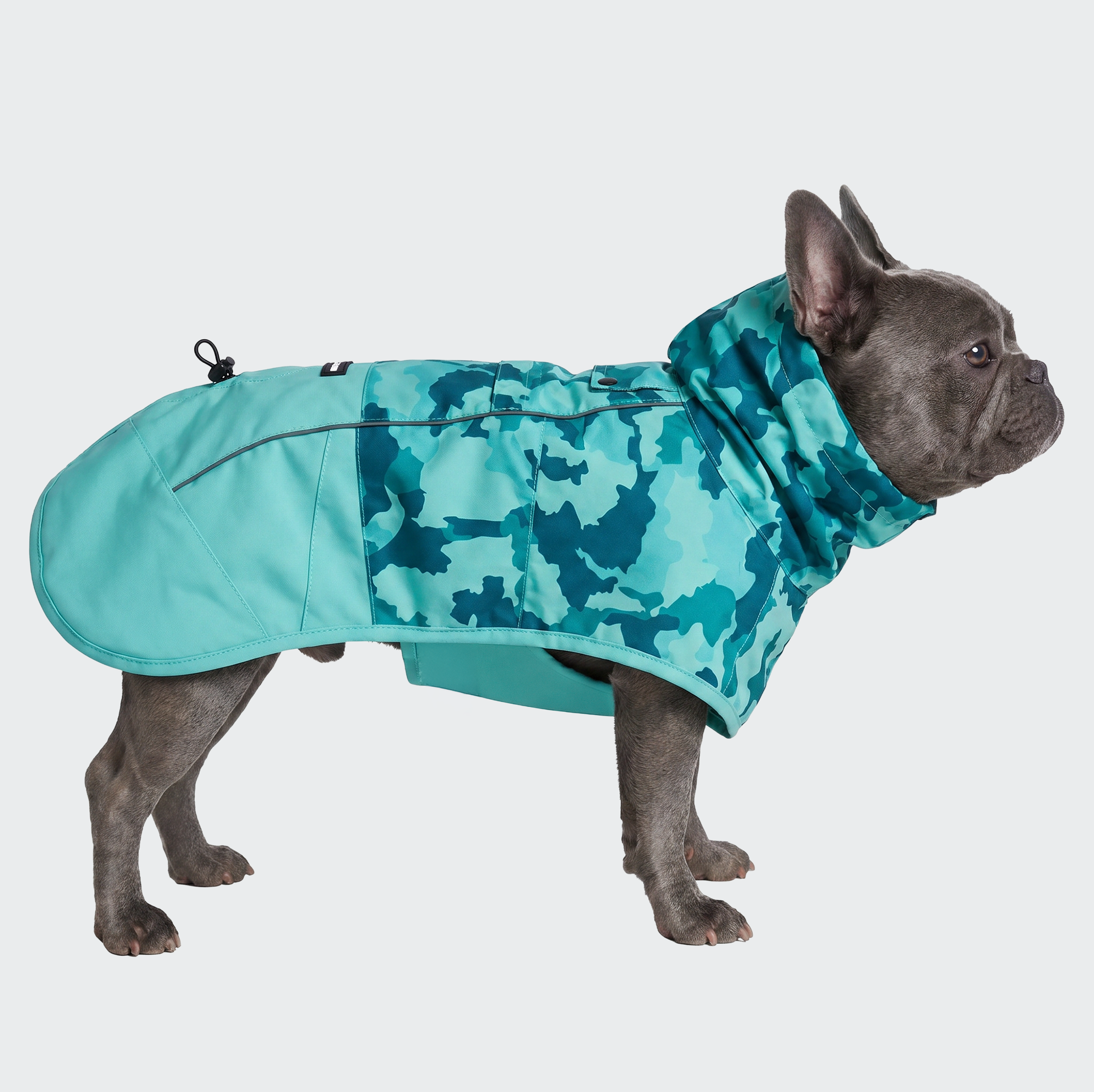 Breatheshield™ Dog Raincoat - Camo Teal - Image 2