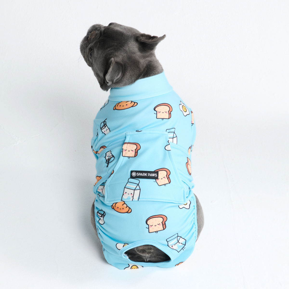 Dog Surgical Suit - Breakfast Blue - Image 10