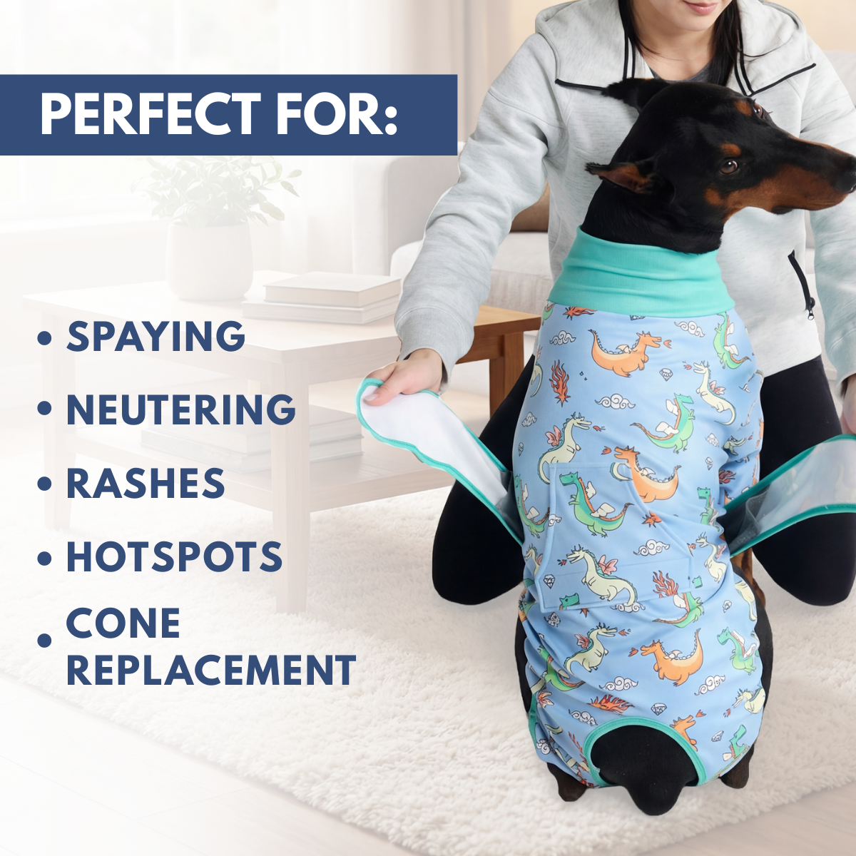 Dog Surgical Suit - Dragons - Image 7