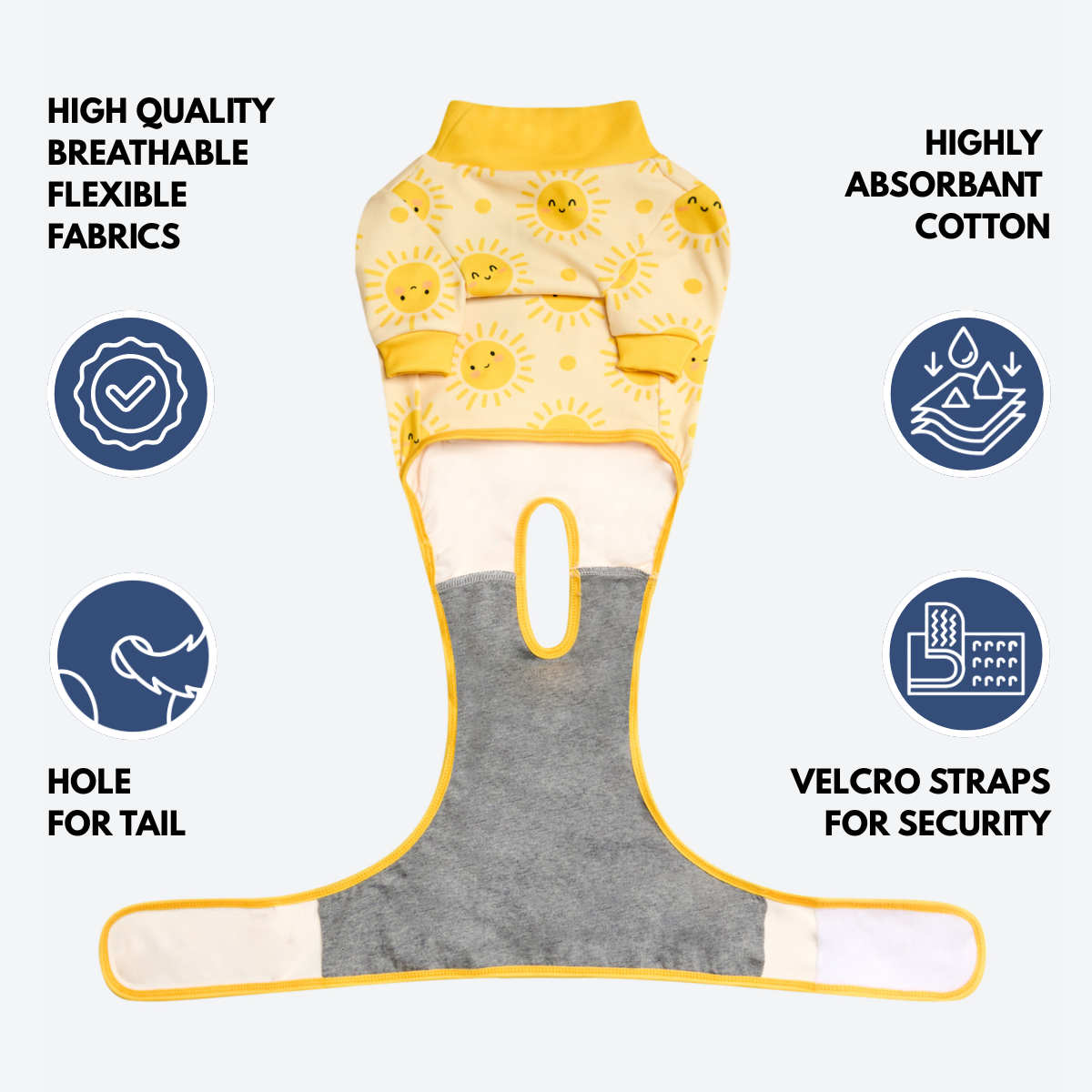 Dog Surgical Suit - Sunshine - Image 8