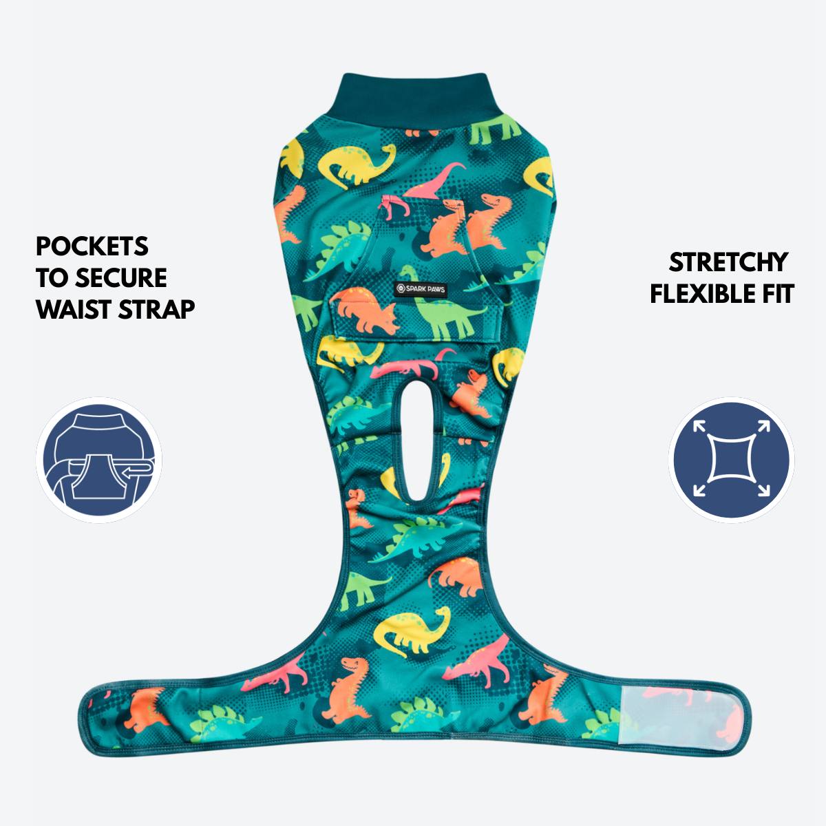 Dog Surgical Suit - Dinosaurs - Image 9