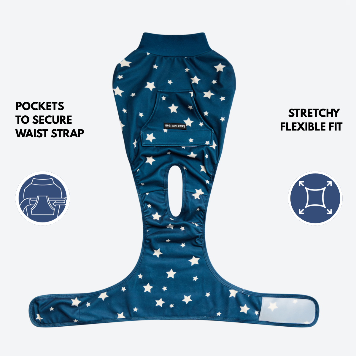 Dog Surgical Suit - Stars - Image 9