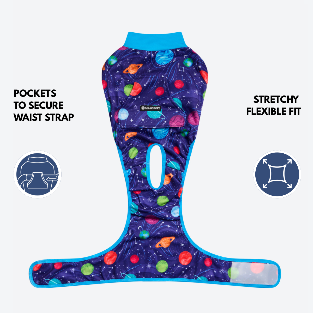 Dog Surgical Suit - Planets - Image 9