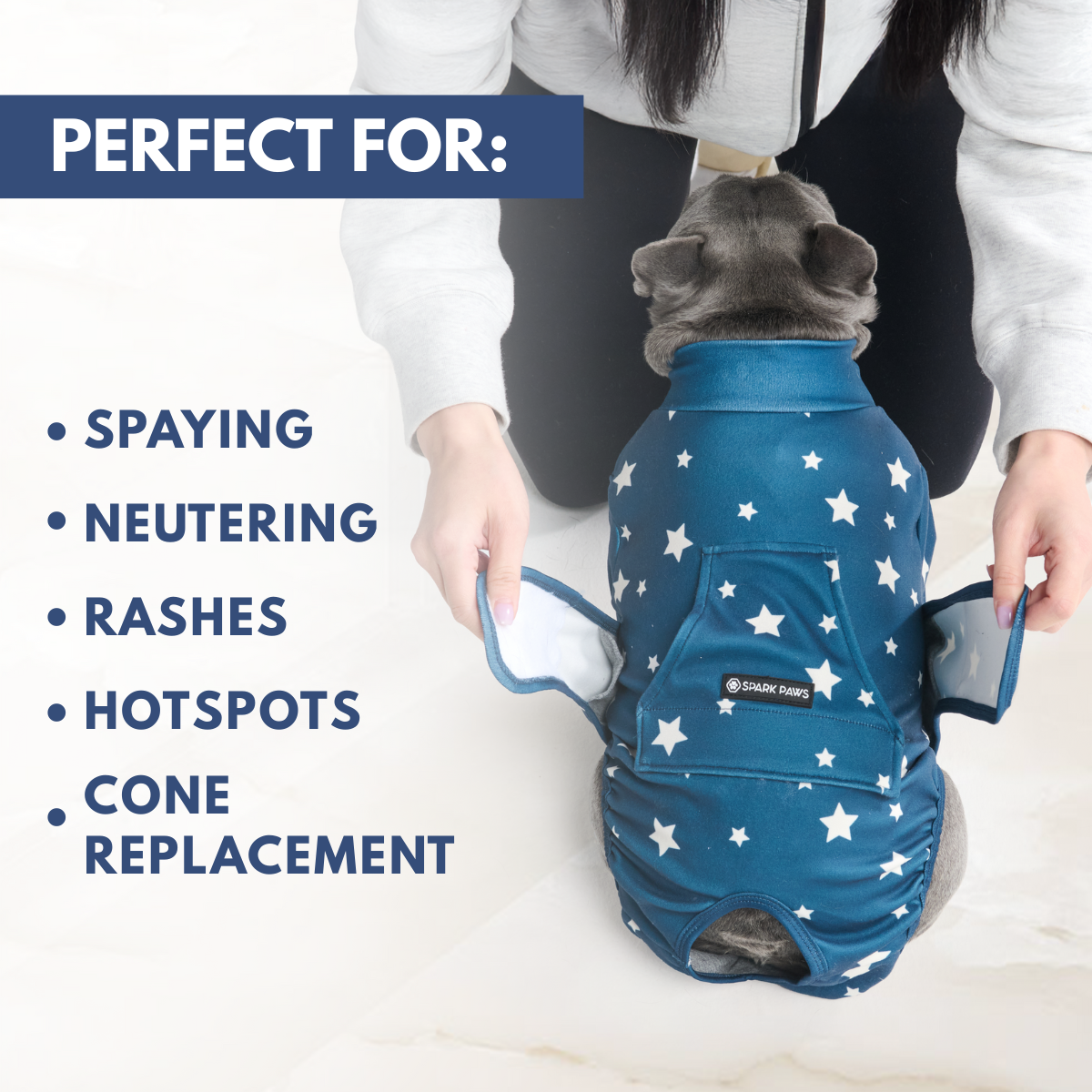 Dog Surgical Suit - Stars - Image 7