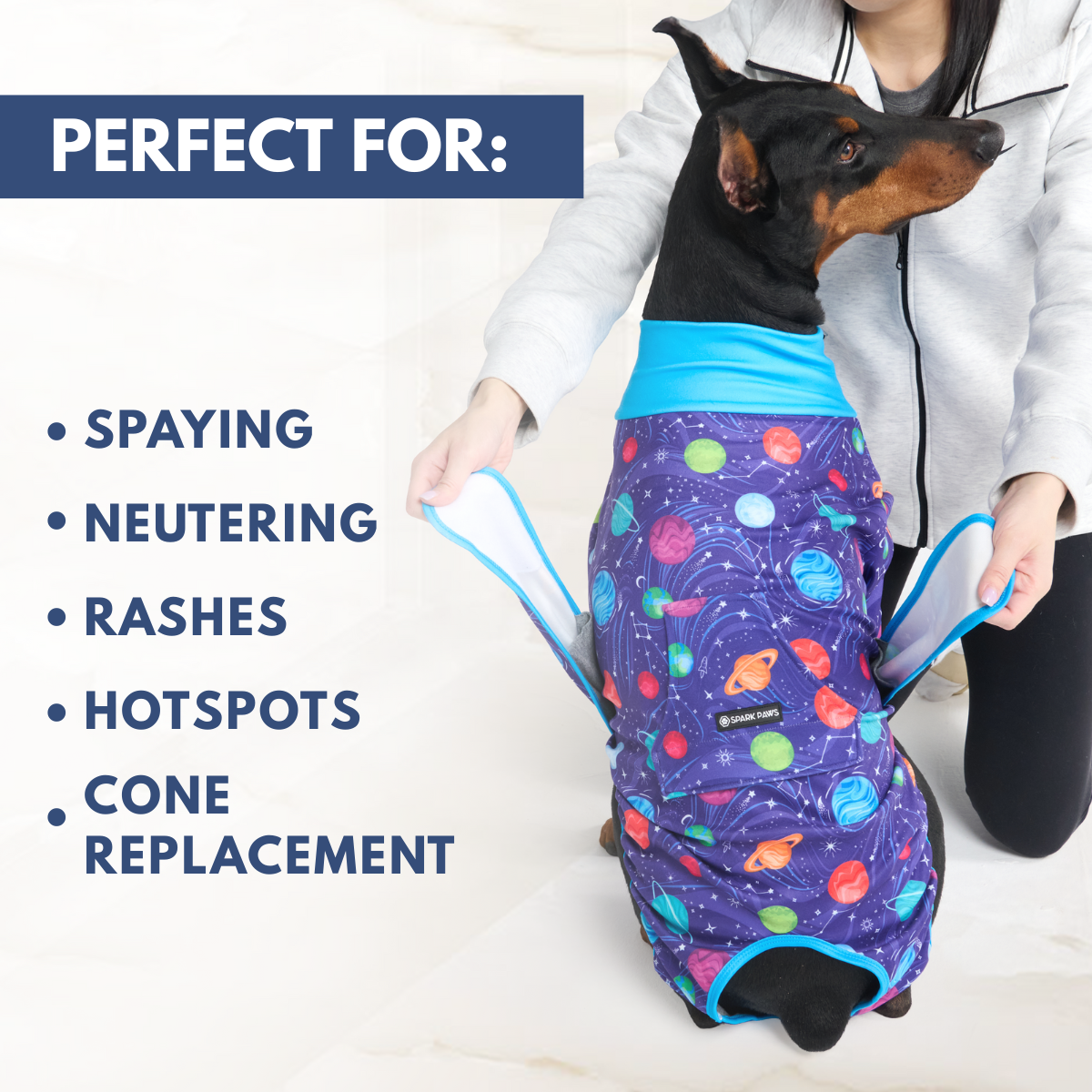 Dog Surgical Suit - Planets - Image 7