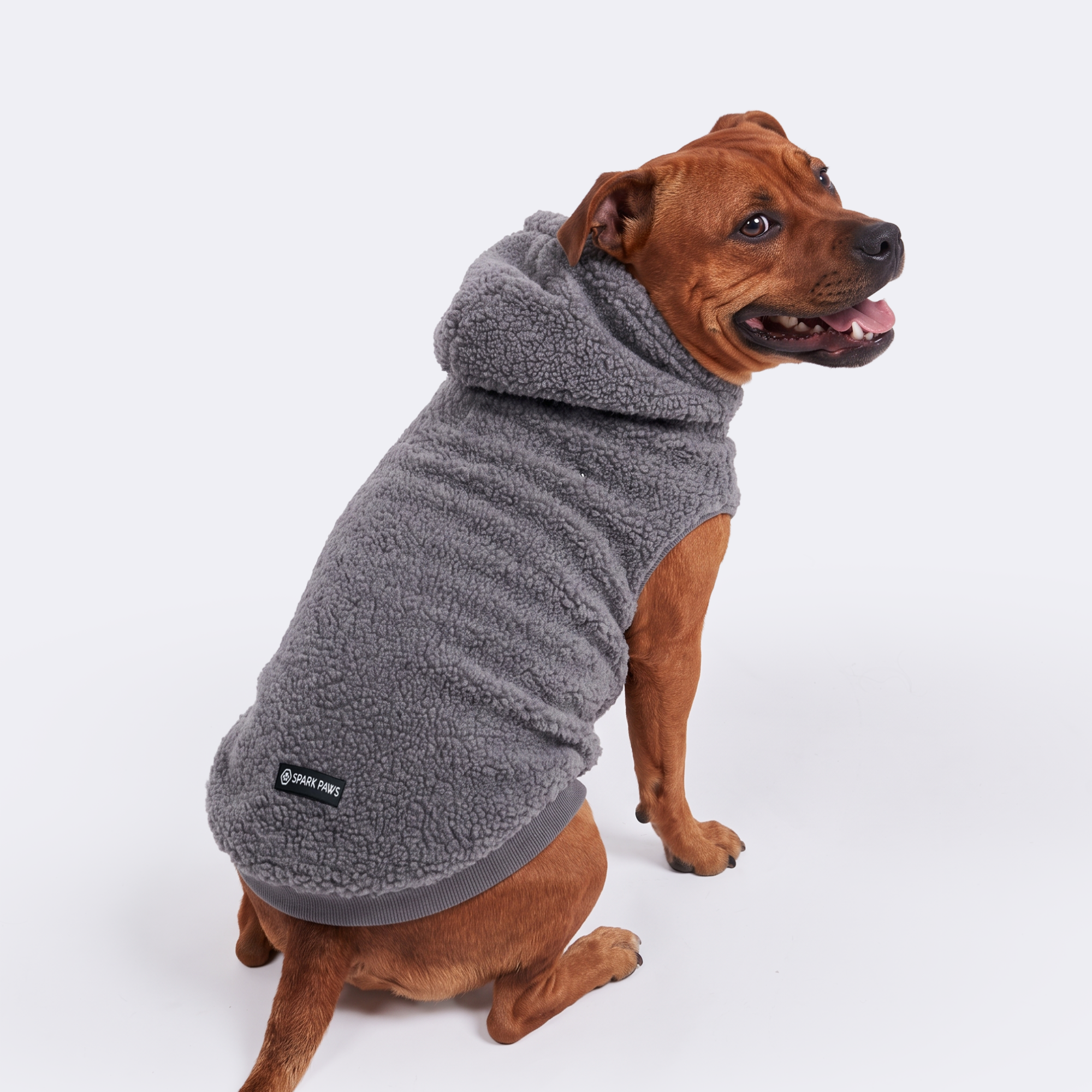 Teddy Sherpa Jacket - Grey - Image 7