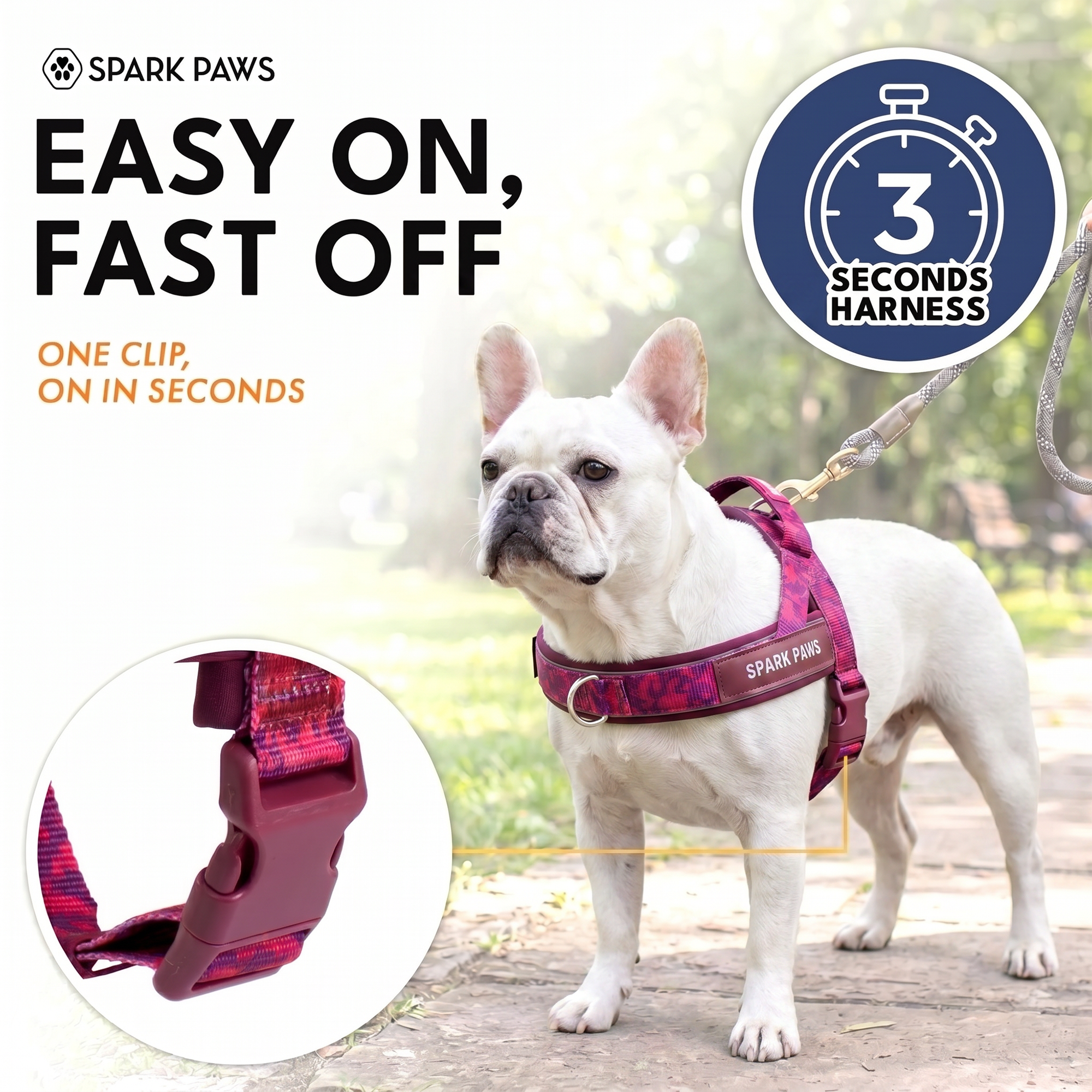 Grab & Go Harness - Fuchsia Camo - Image 8
