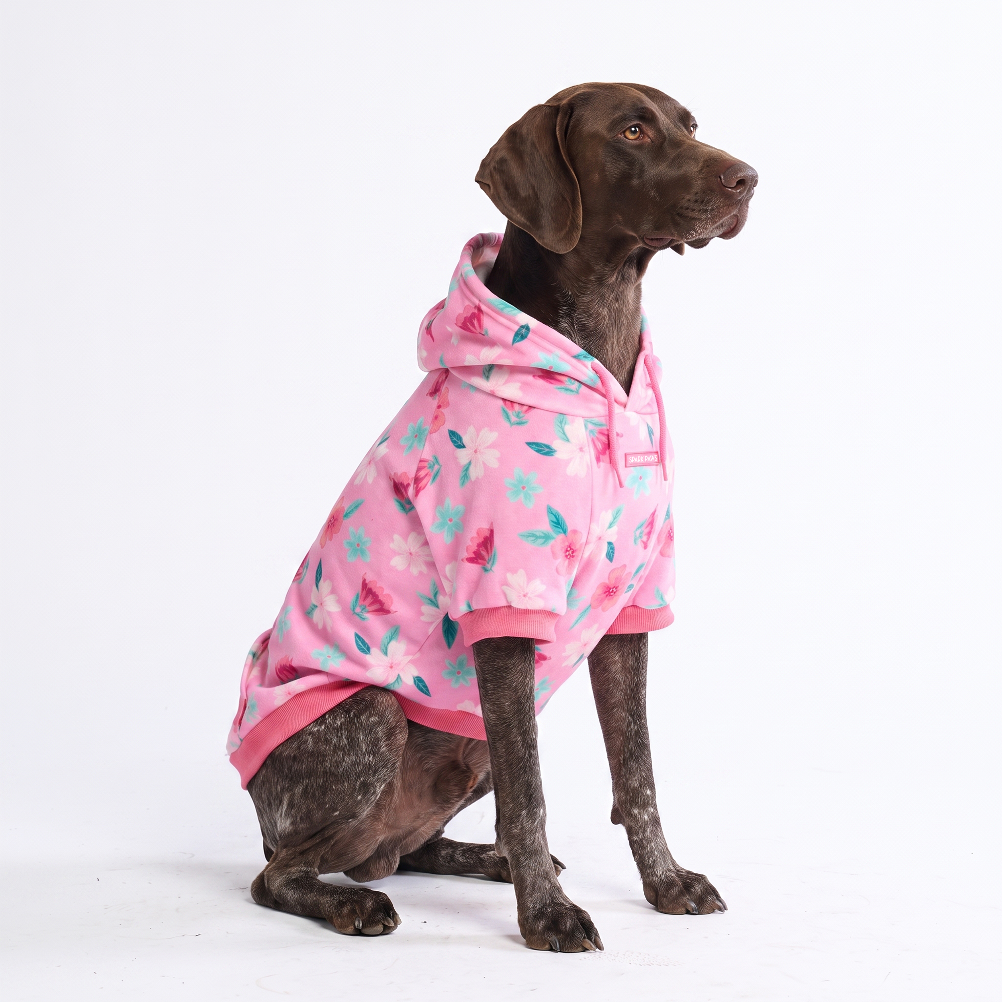 Blossom Dog Hoodie - Pink - Image 7