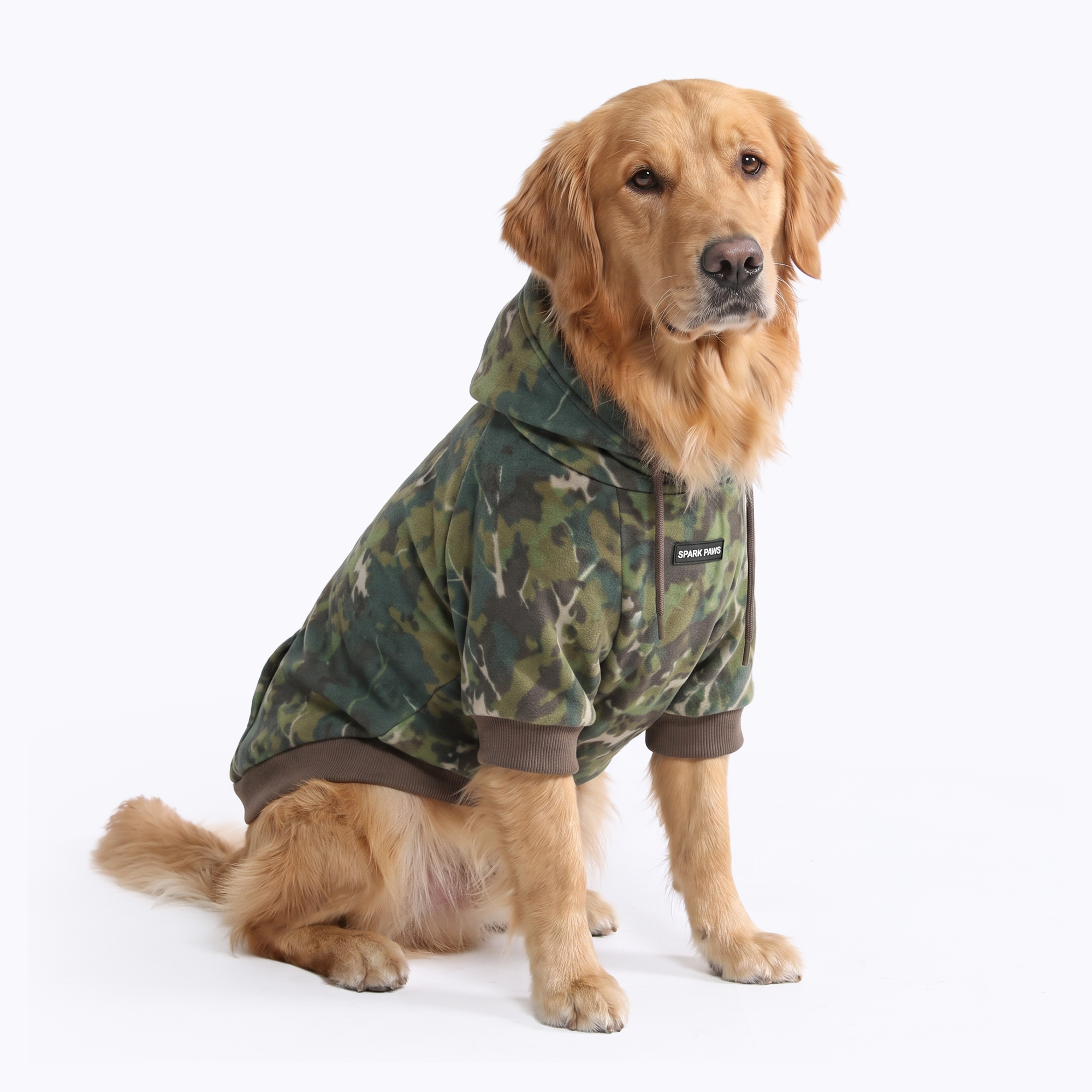 Concrete Wood Dog Hoodie - Moss - Image 7