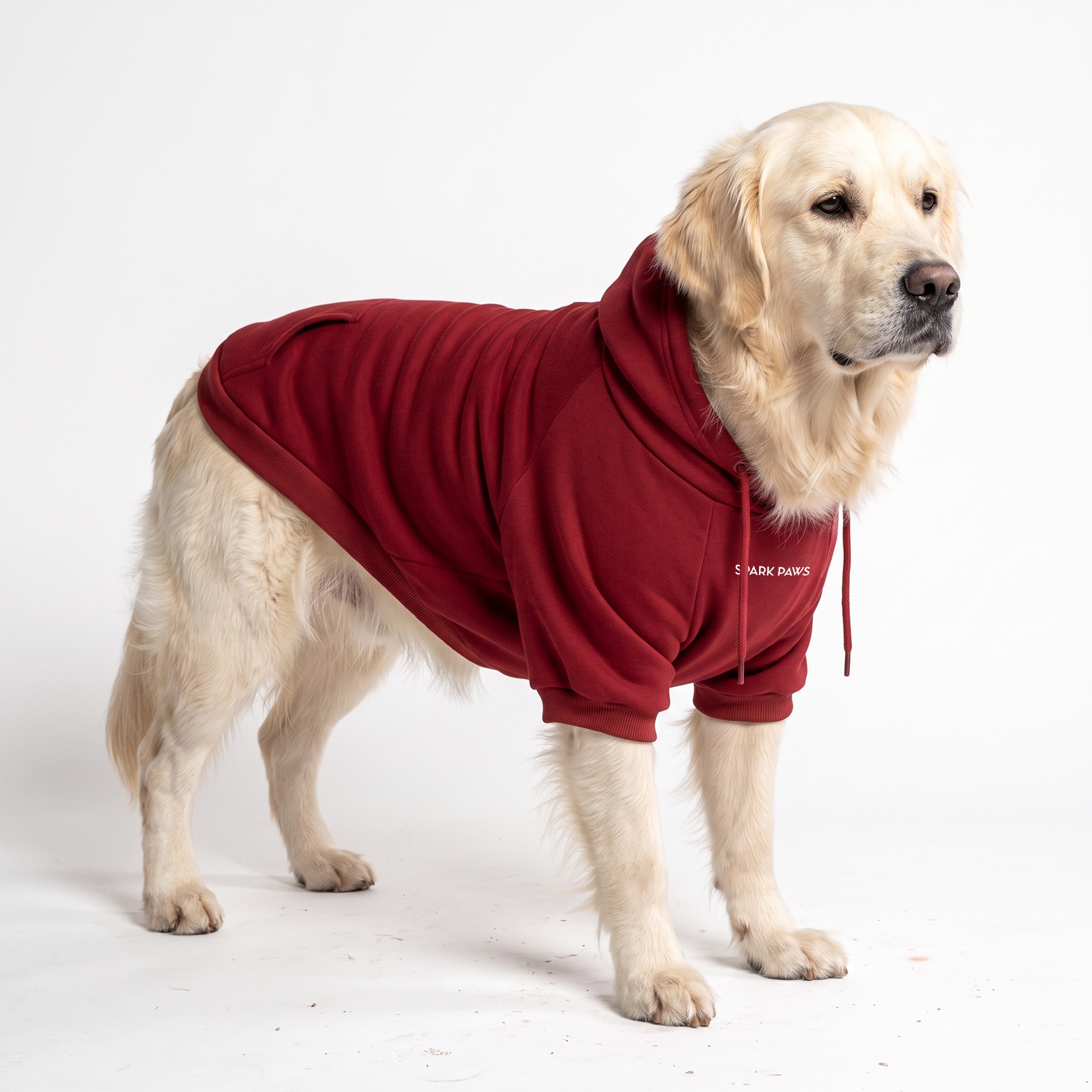 Essential Dog Hoodie - Burgundy - Image 7