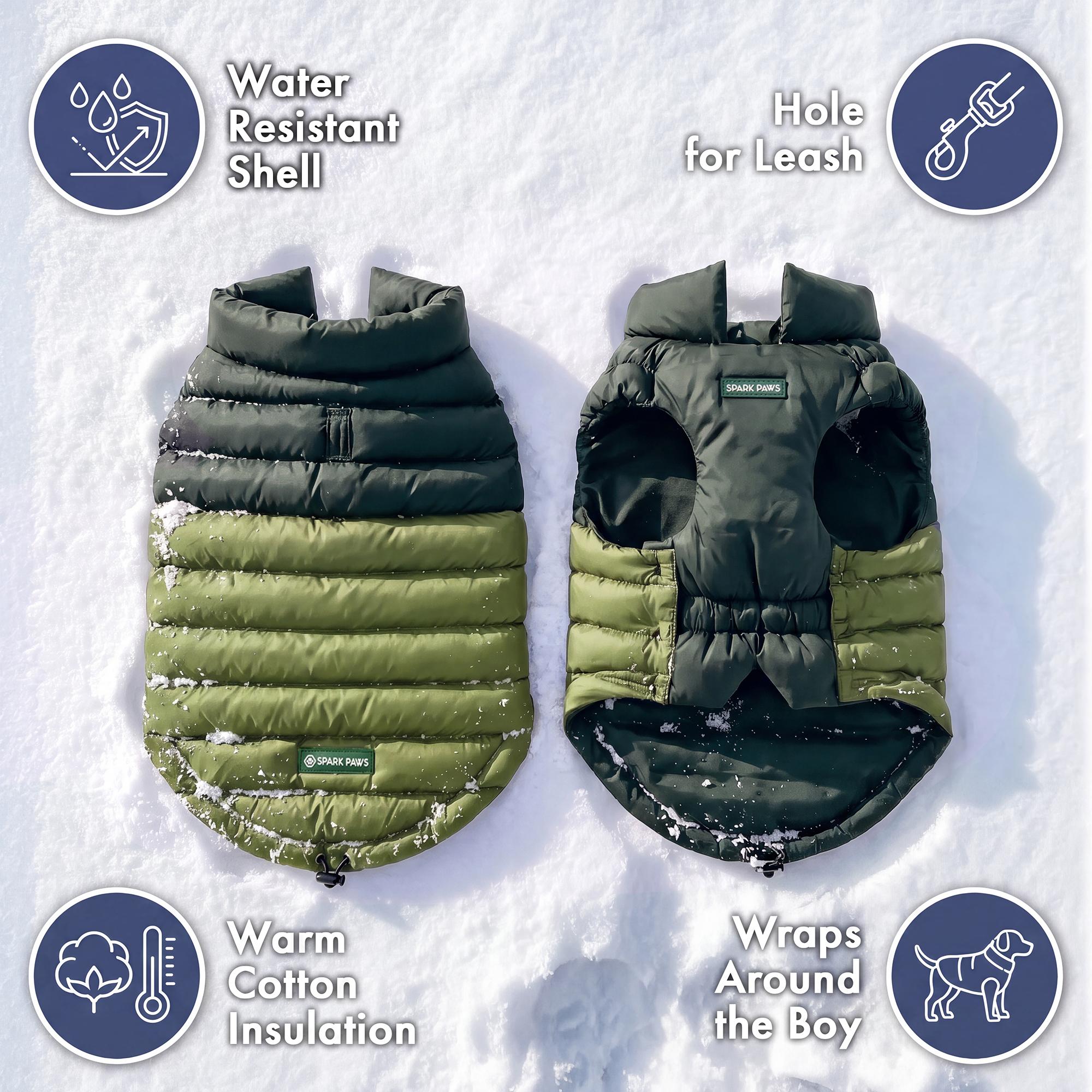 PuffShield Winter Jacket - Green - Image 7