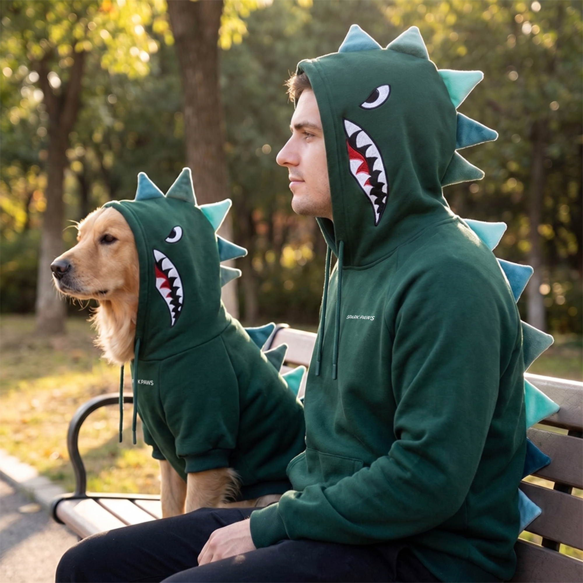 Halloween Human Hoodie - Dinosaur - Image 7