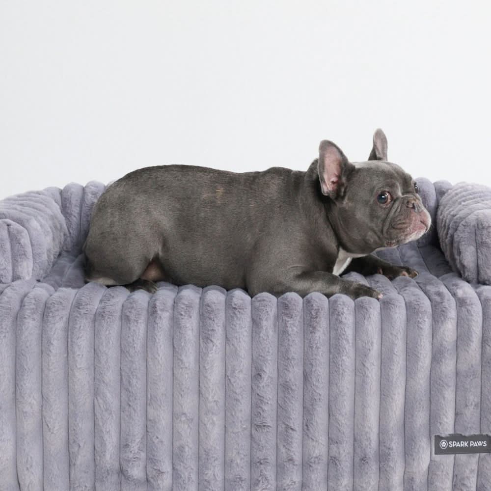 Luxury Couch Cover Dog Bed - Grey - Image 3