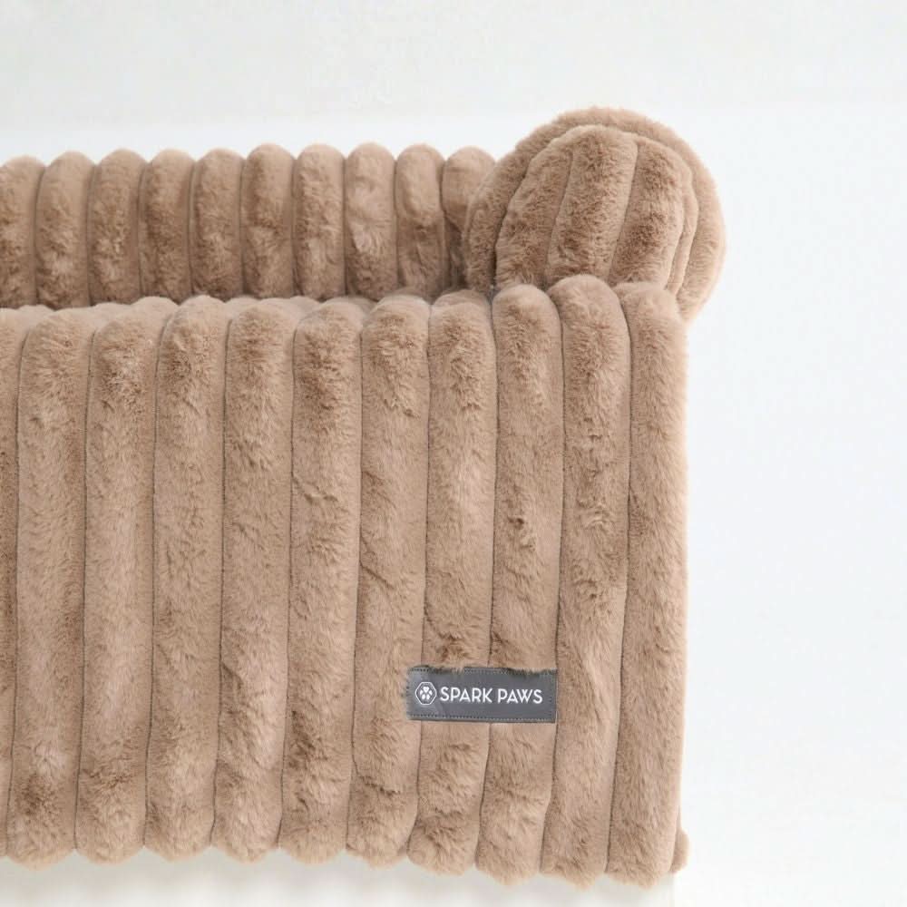 Luxury Couch Cover Dog Bed - Brown - Image 5