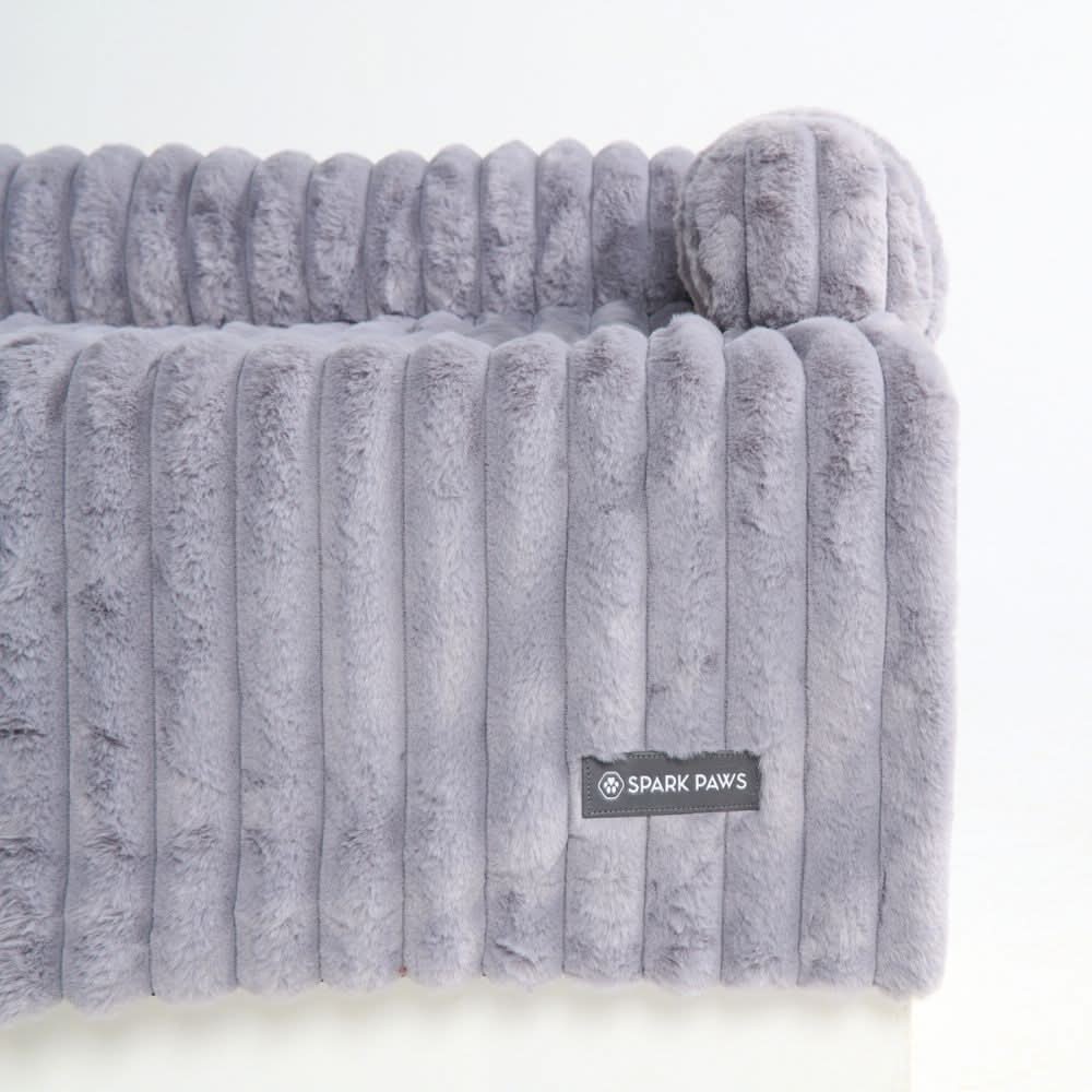 Luxury Couch Cover Dog Bed - Grey - Image 5