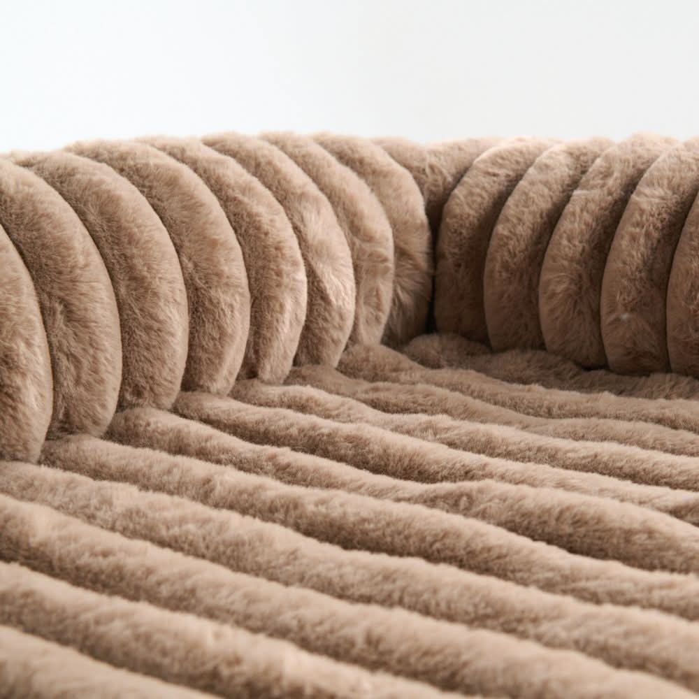 Luxury Couch Cover Dog Bed - Brown - Image 6