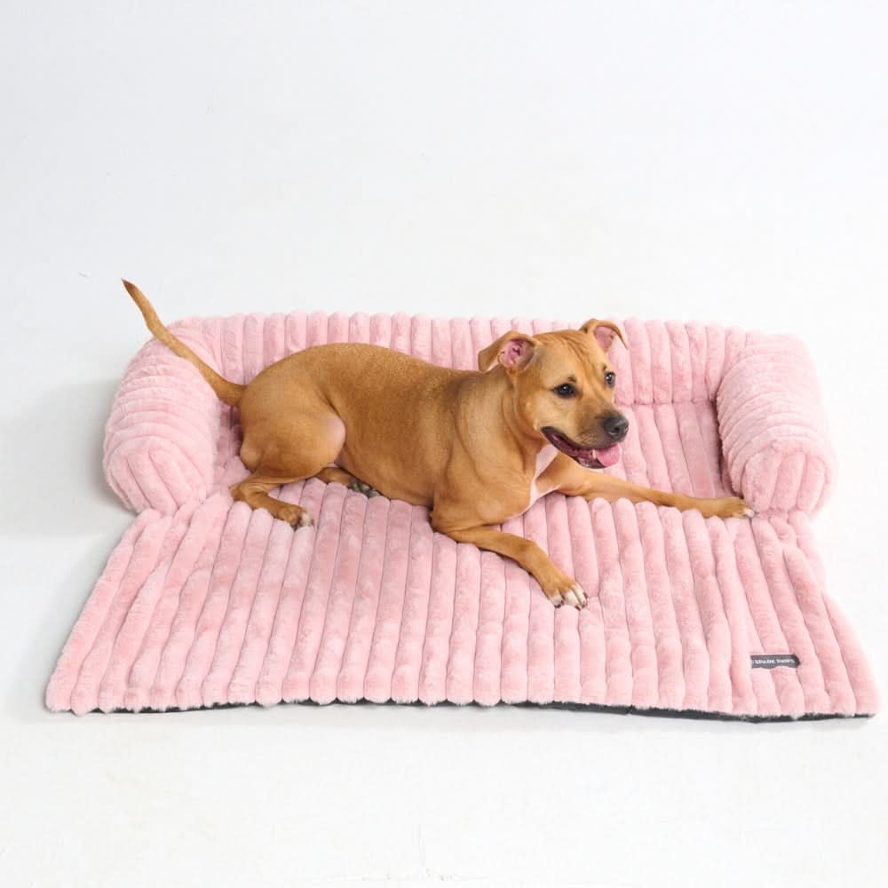 Luxury Couch Cover Dog Bed - Pink - Image 2