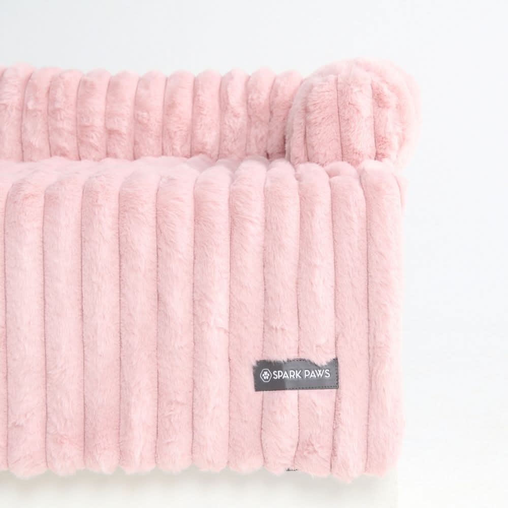 Luxury Couch Cover Dog Bed - Pink - Image 4
