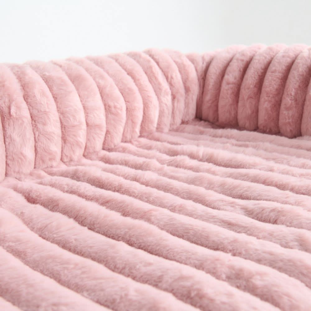 Luxury Couch Cover Dog Bed - Pink - Image 5