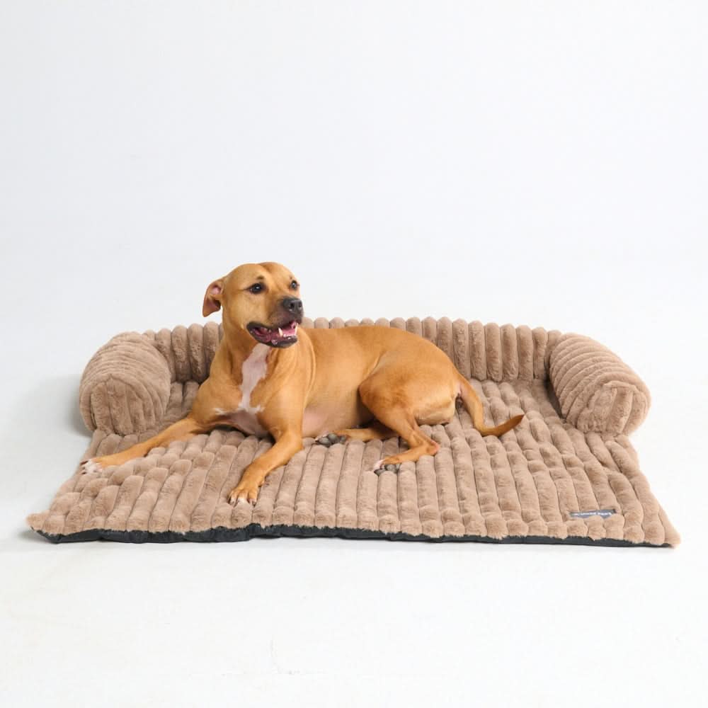 Luxury Couch Cover Dog Bed - Brown - Image 2