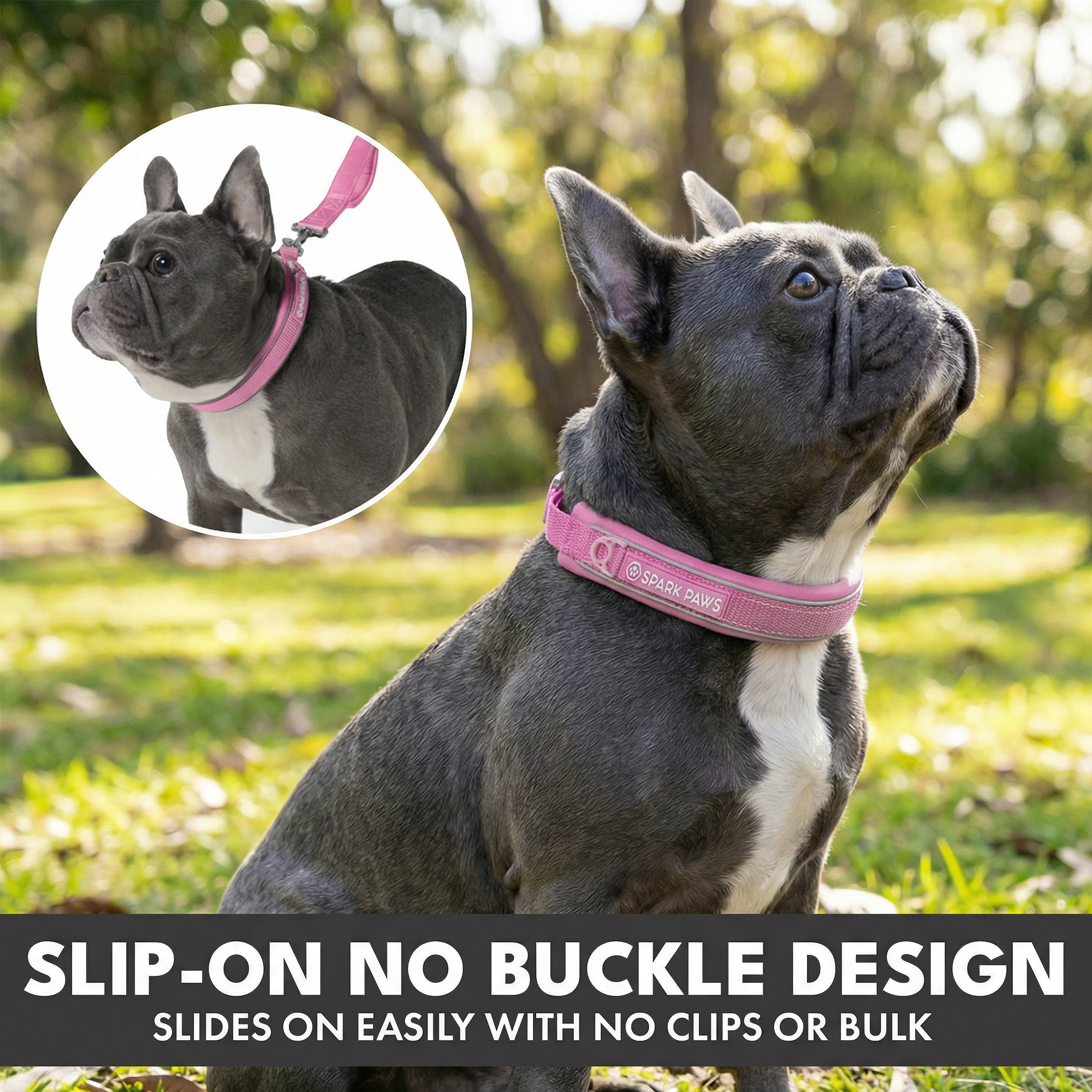 Martingale Collar and Multipurpose Leash Set - Pink - Image 4