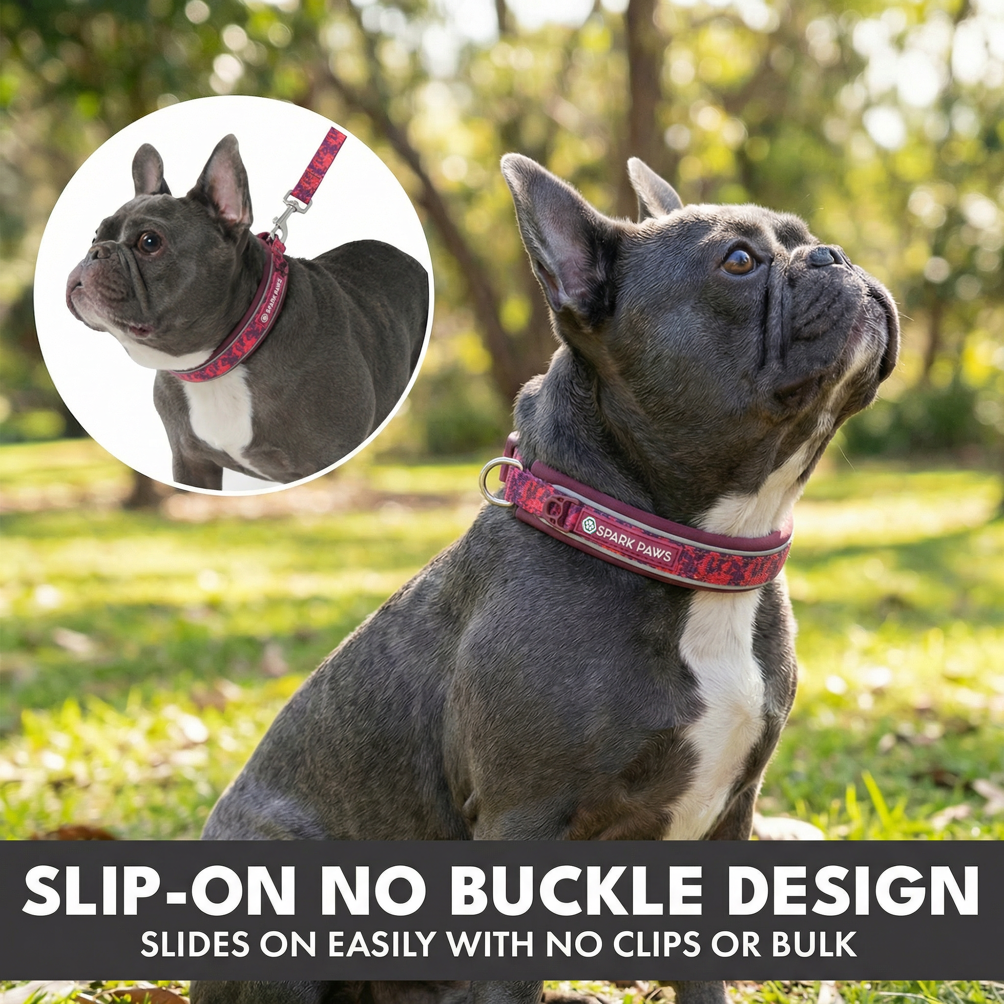 Martingale Collar and Multipurpose Leash Set - Fuchsia Camo - Image 4
