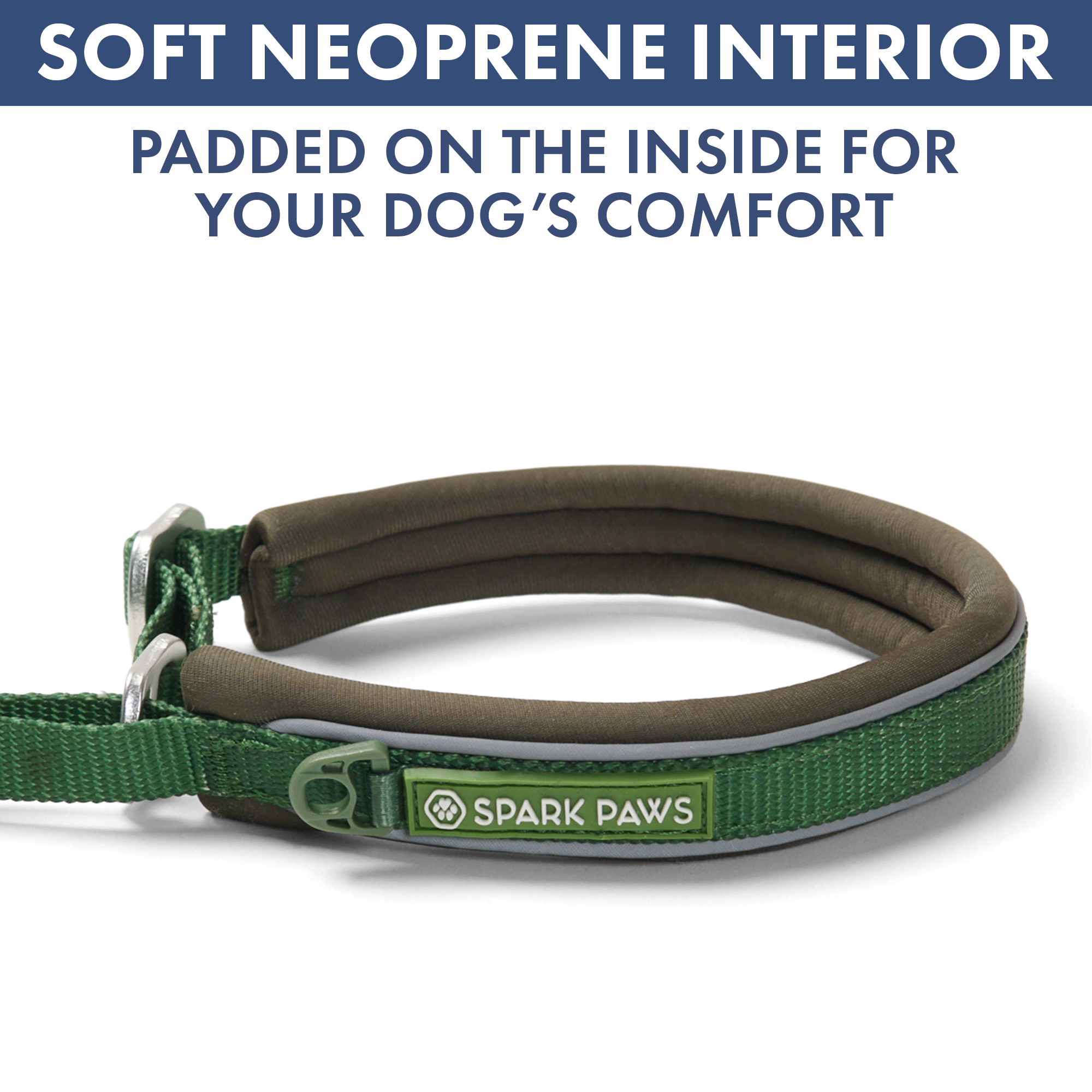 Martingale Collar and Multipurpose Leash Set - Army Green - Image 6