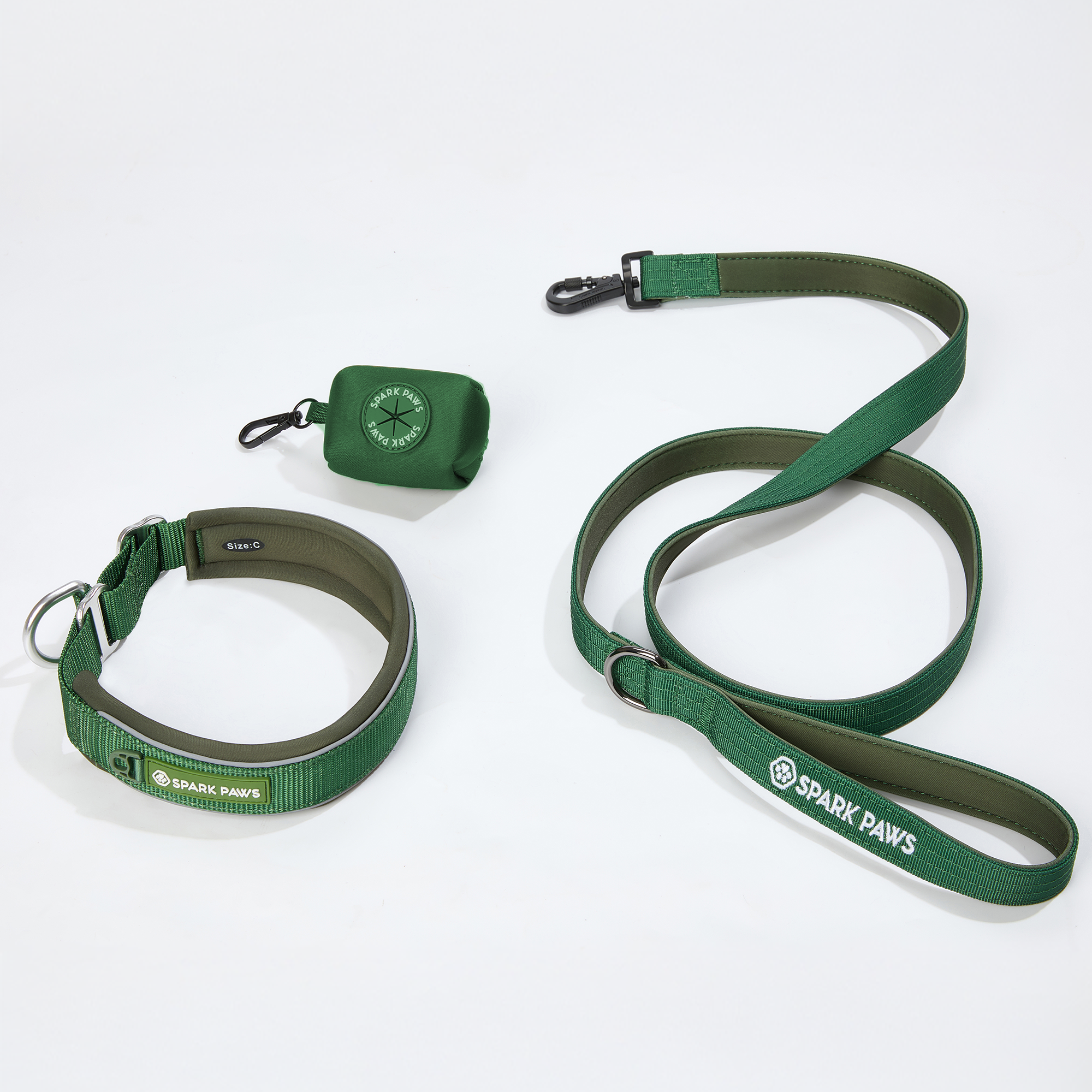 Martingale Collar Set - Army Green