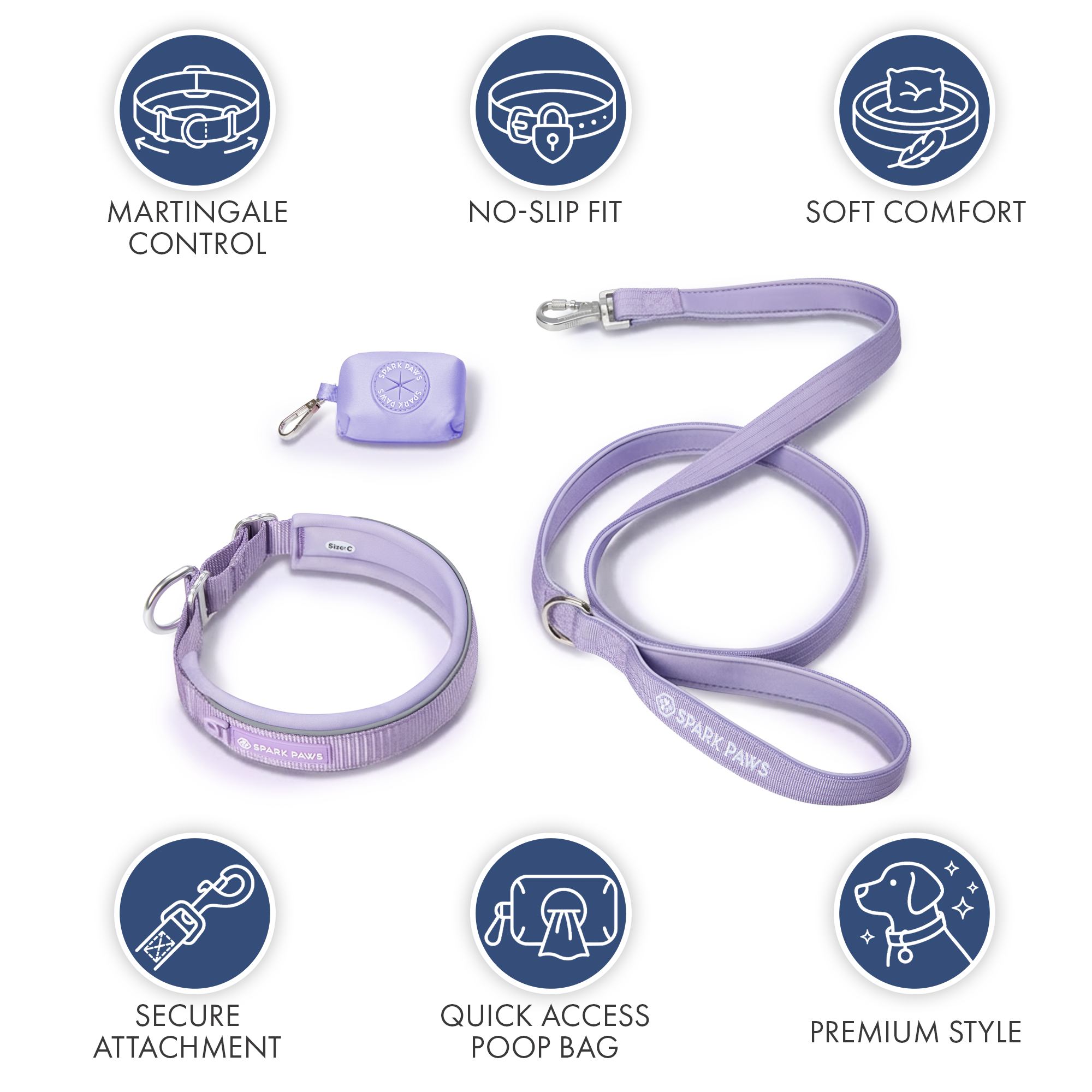 Martingale Collar Set - Lilac - Image 8