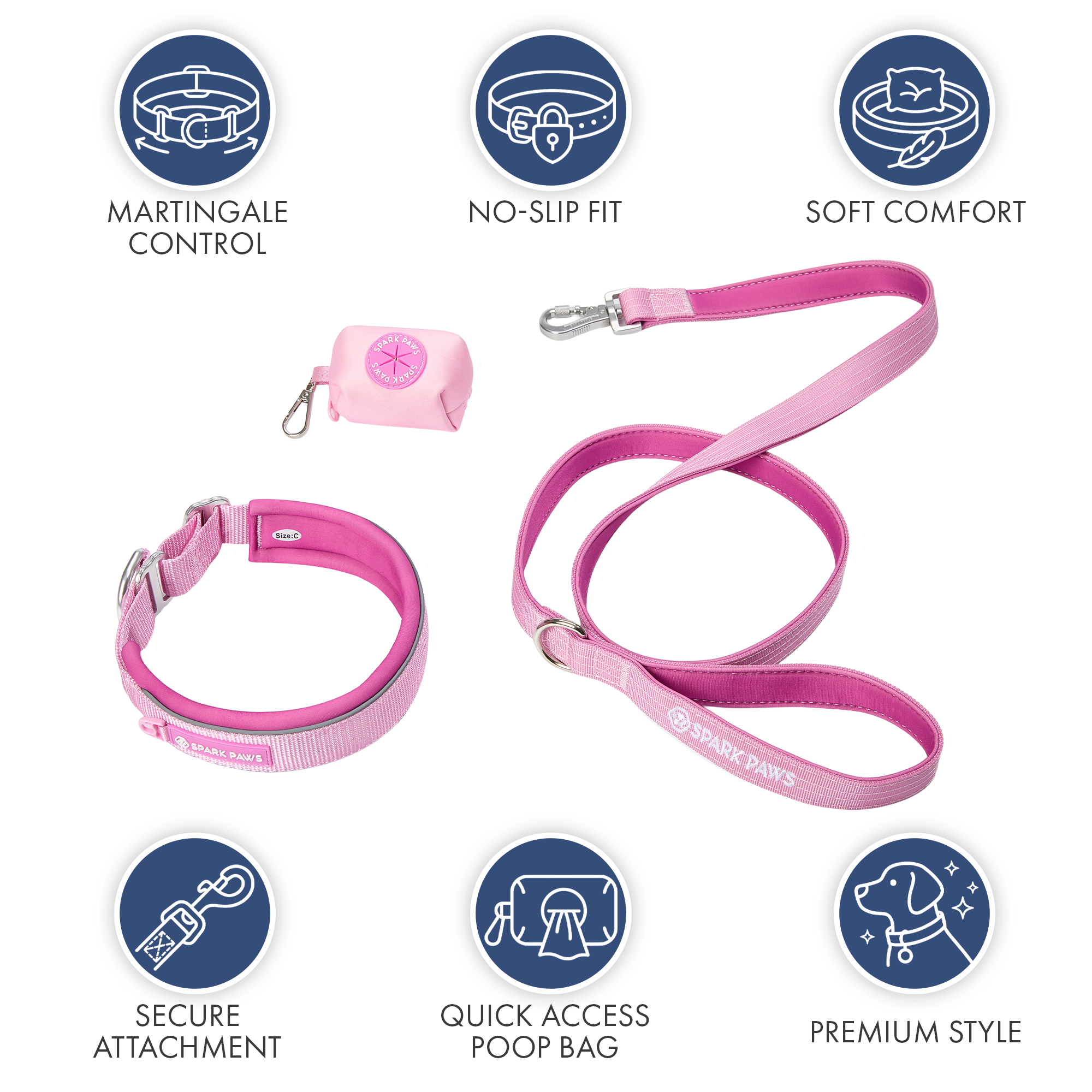 Martingale Collar Set - Pink - Image 8