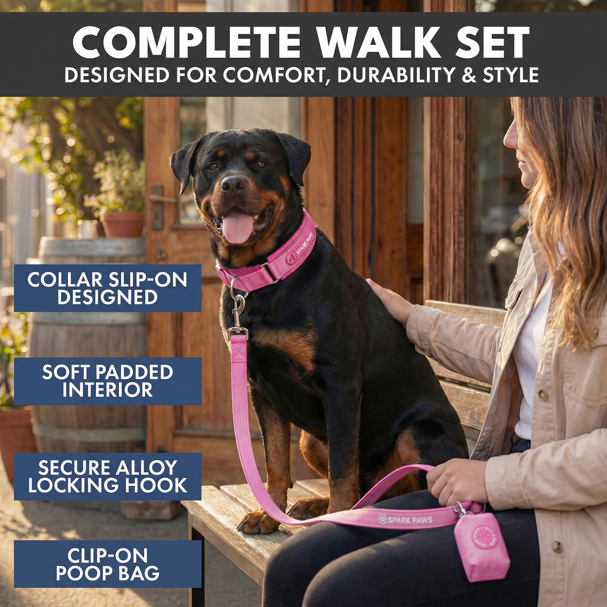 Martingale Collar Set - Pink - Image 7