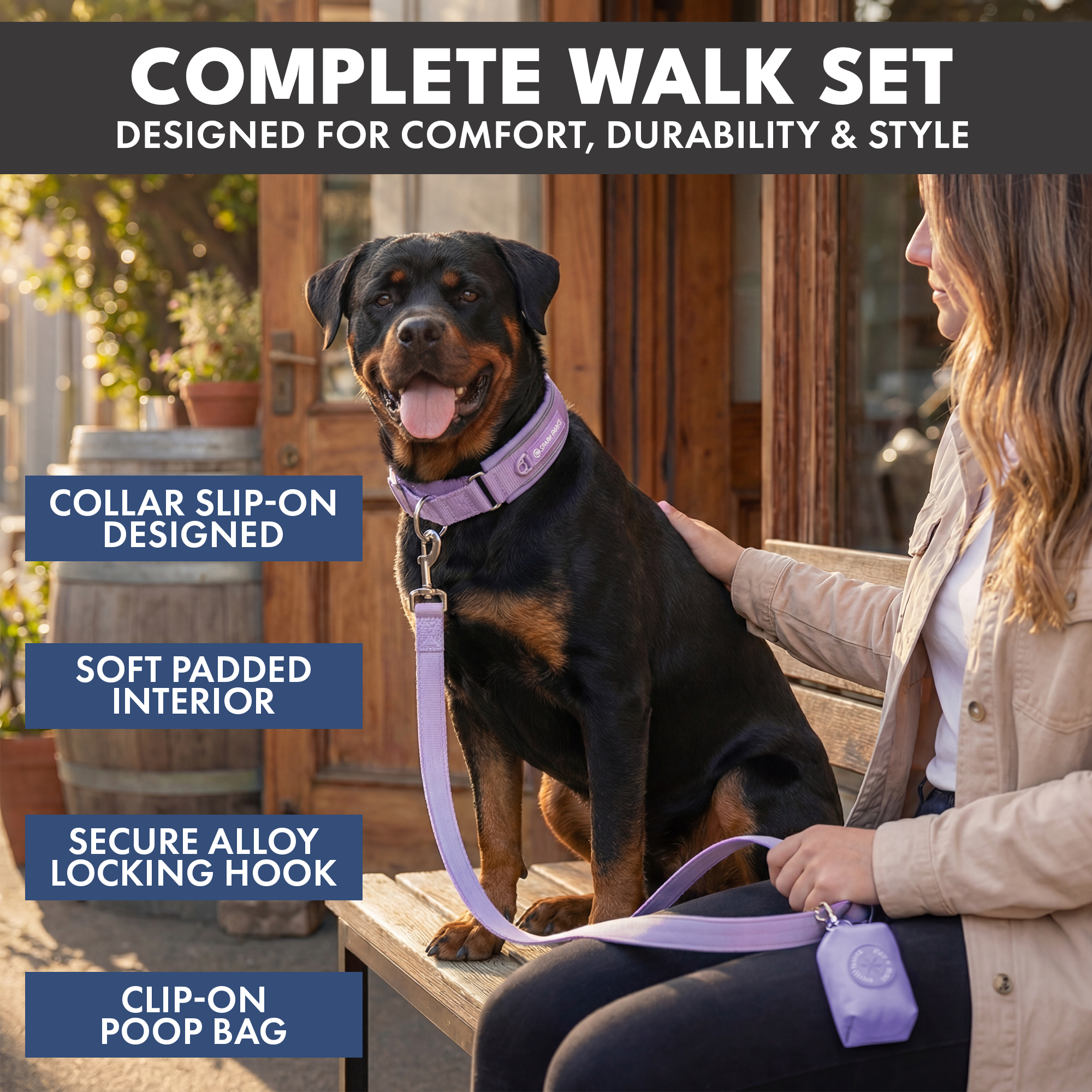 Martingale Collar Set - Lilac - Image 7