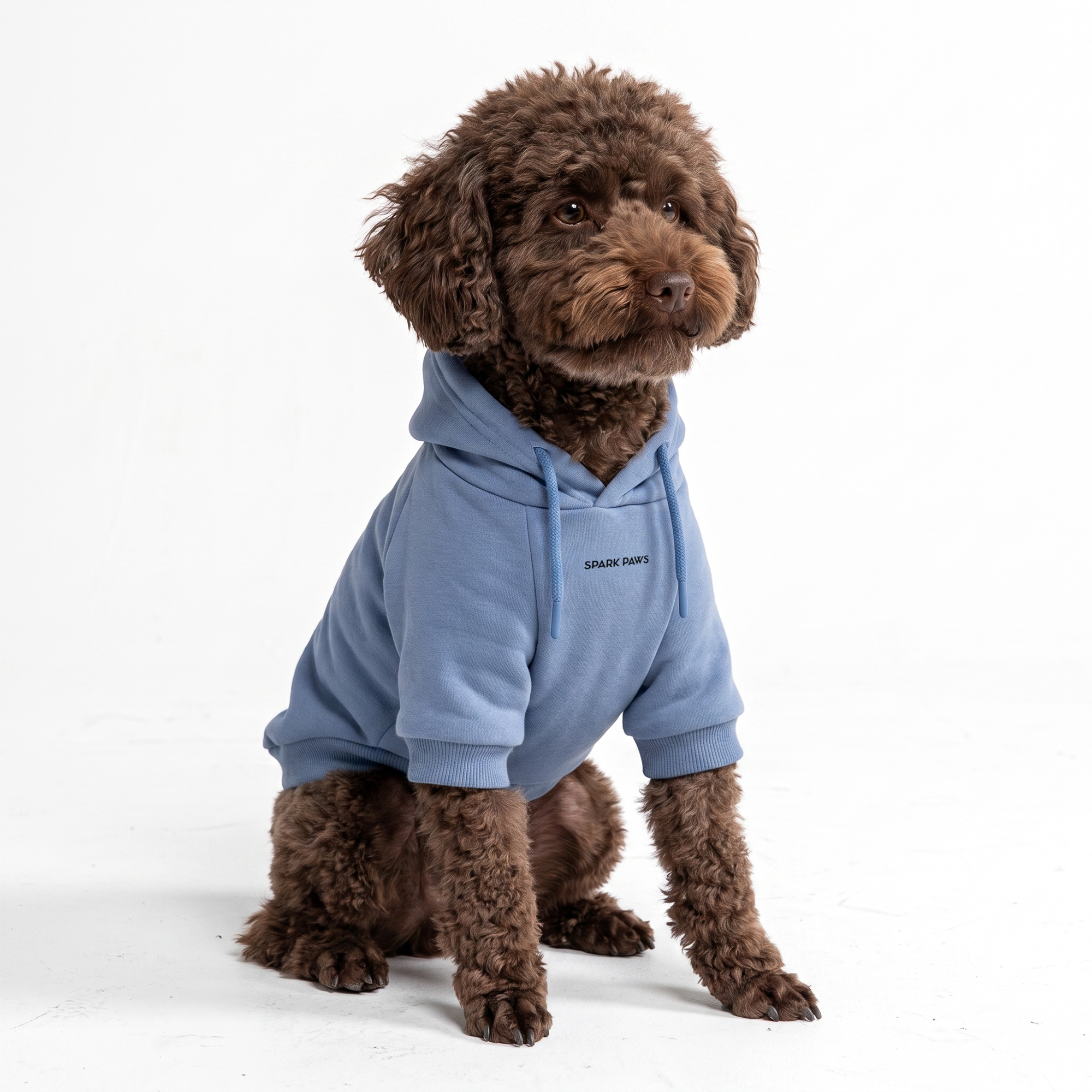 Essential Dog Hoodie - Slate Blue - Image 4