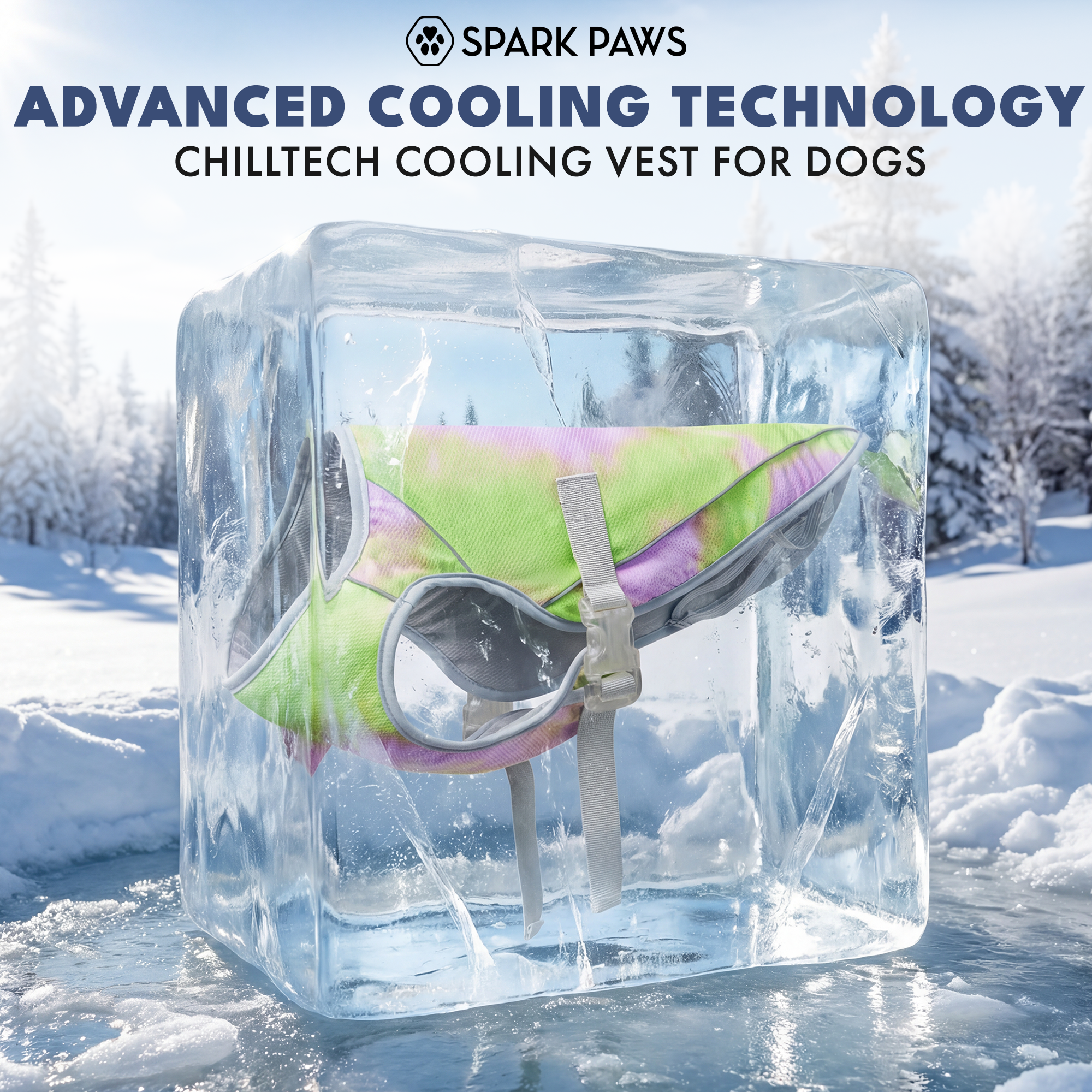 Dog Cooling Vest - Neon Purple - Image 11