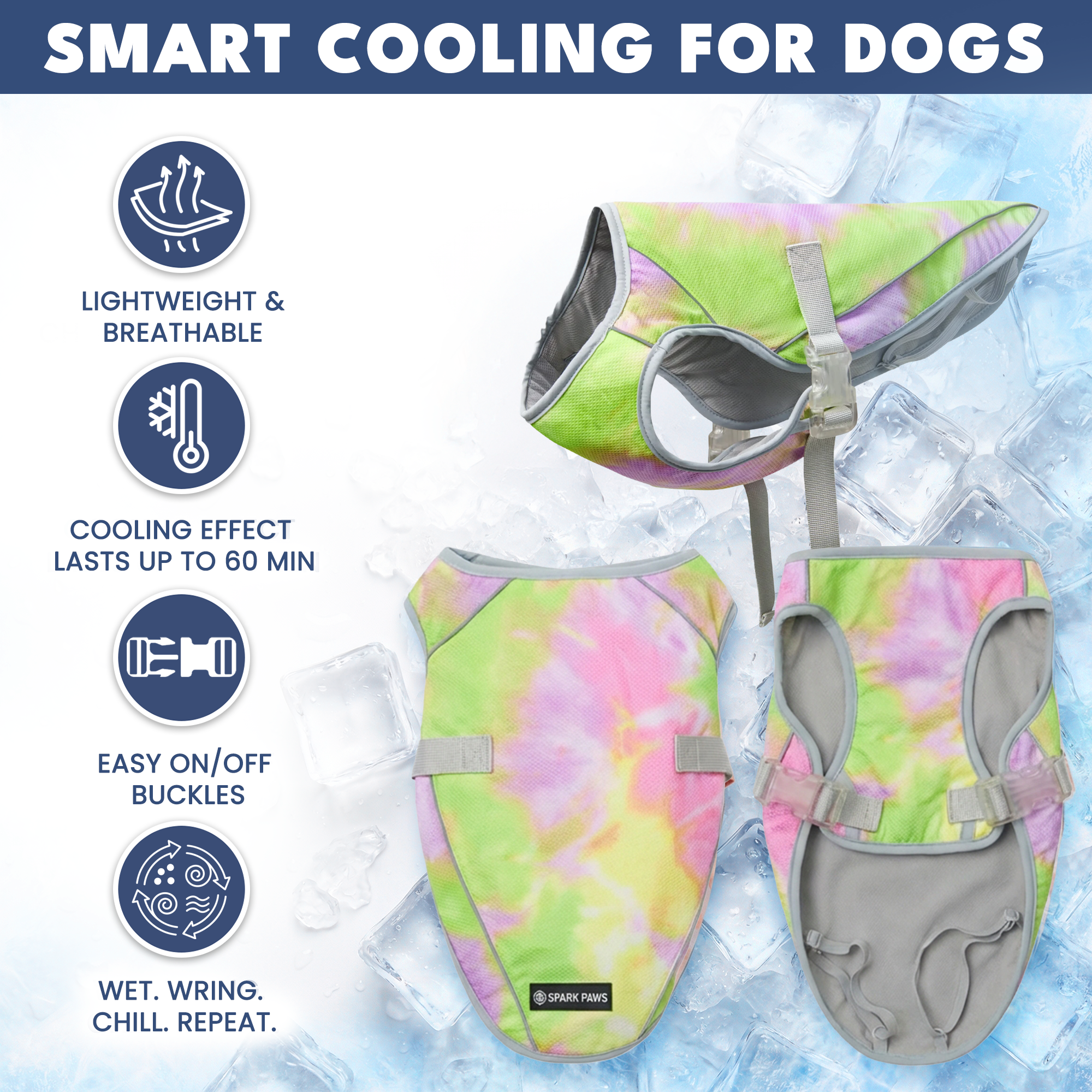 Dog Cooling Vest - Neon Purple - Image 7